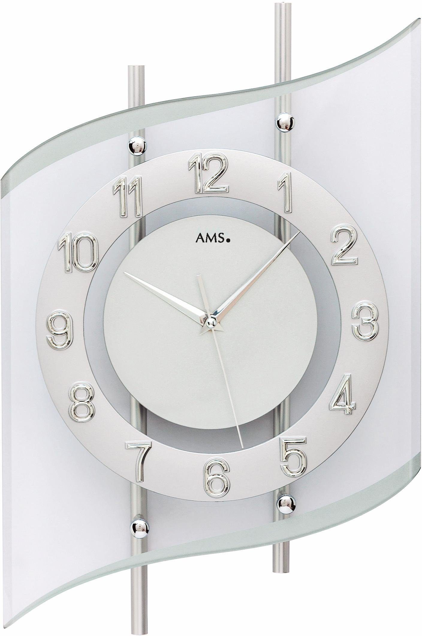 AMS Funkwanduhr F5506 (Quarzuhr,Wohnzimmer,Esszimmer,Küche,Made in Germany, günstig online kaufen