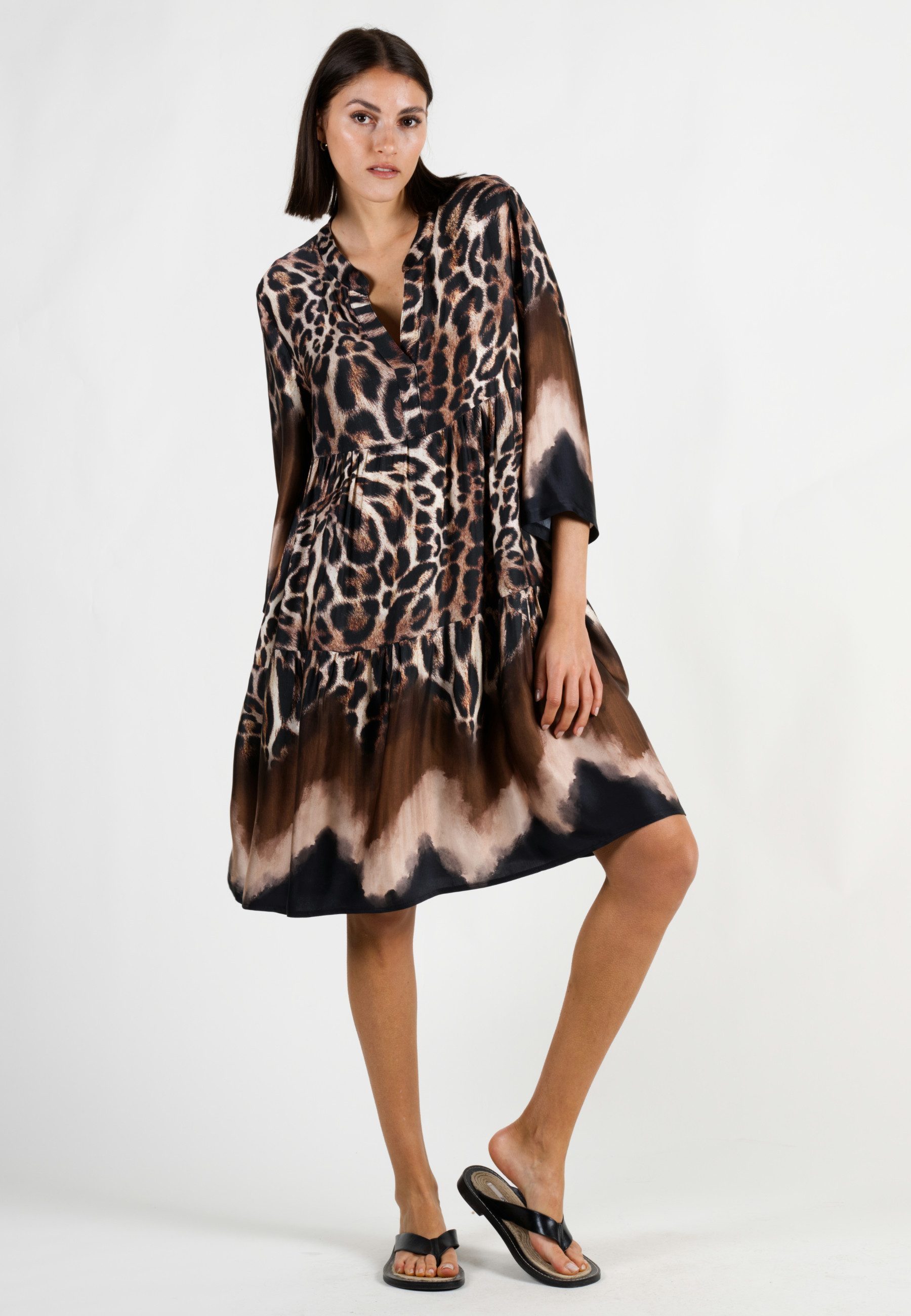 Andijamo-Fashion Tunikakleid WILD GLAM Bordure günstig online kaufen
