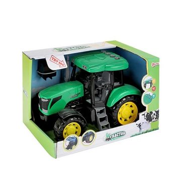 Toi-Toys Spielzeug-Traktor Traktor 27 cm DeLuxe Trecker grün mit Licht und Ton Schlepper