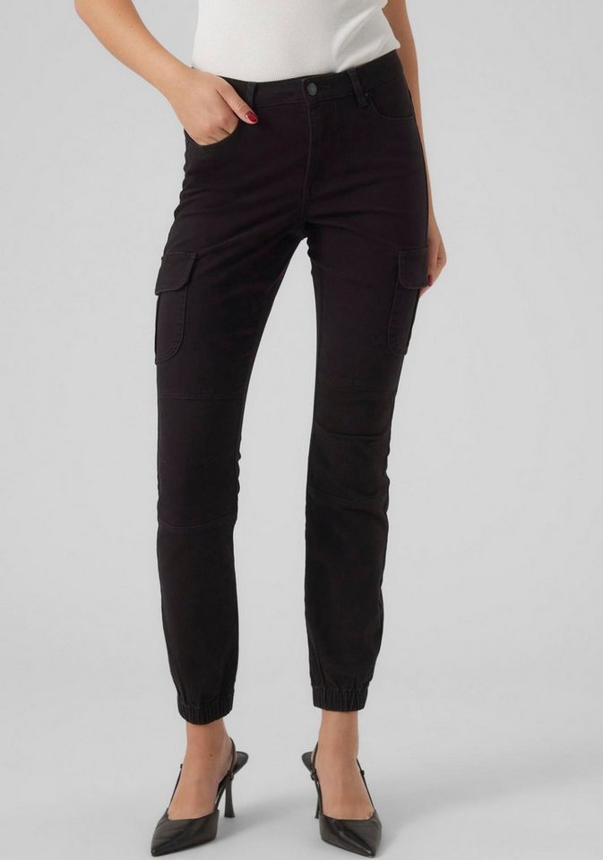 Vero Moda Cargohose VMIVY MR ANKLE CARGO PANTS NOOS