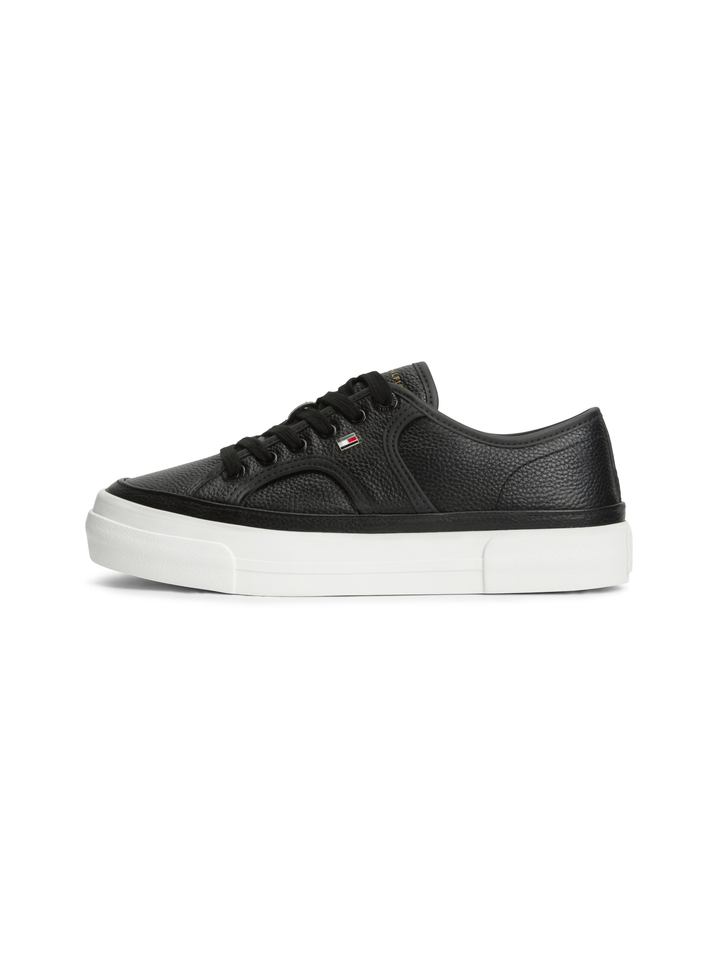 Tommy Hilfiger PLATFORM VULC SNEAKER PIPING LTR Plateausneaker Freizeitschuh, Halbschuh, Schnürschuh mit seitlichem Flaggen-Element – Bild 5 von 5