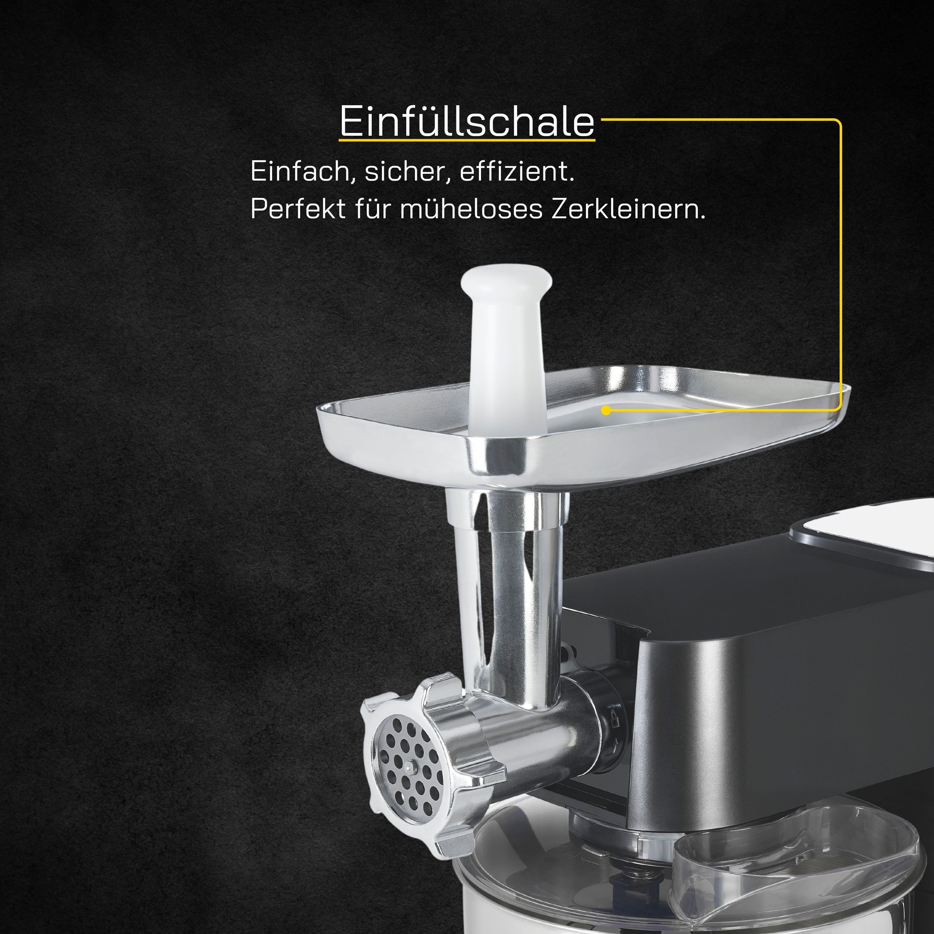 Gutfels Küchenmaschinen Zubehör-Set FAKITCHEN 5010, Zubehör für KITCHEN 5010, Vielseitige Aufsätze – perfekte Ergebnisse für jede Zubereitung – Bild 4 von 5