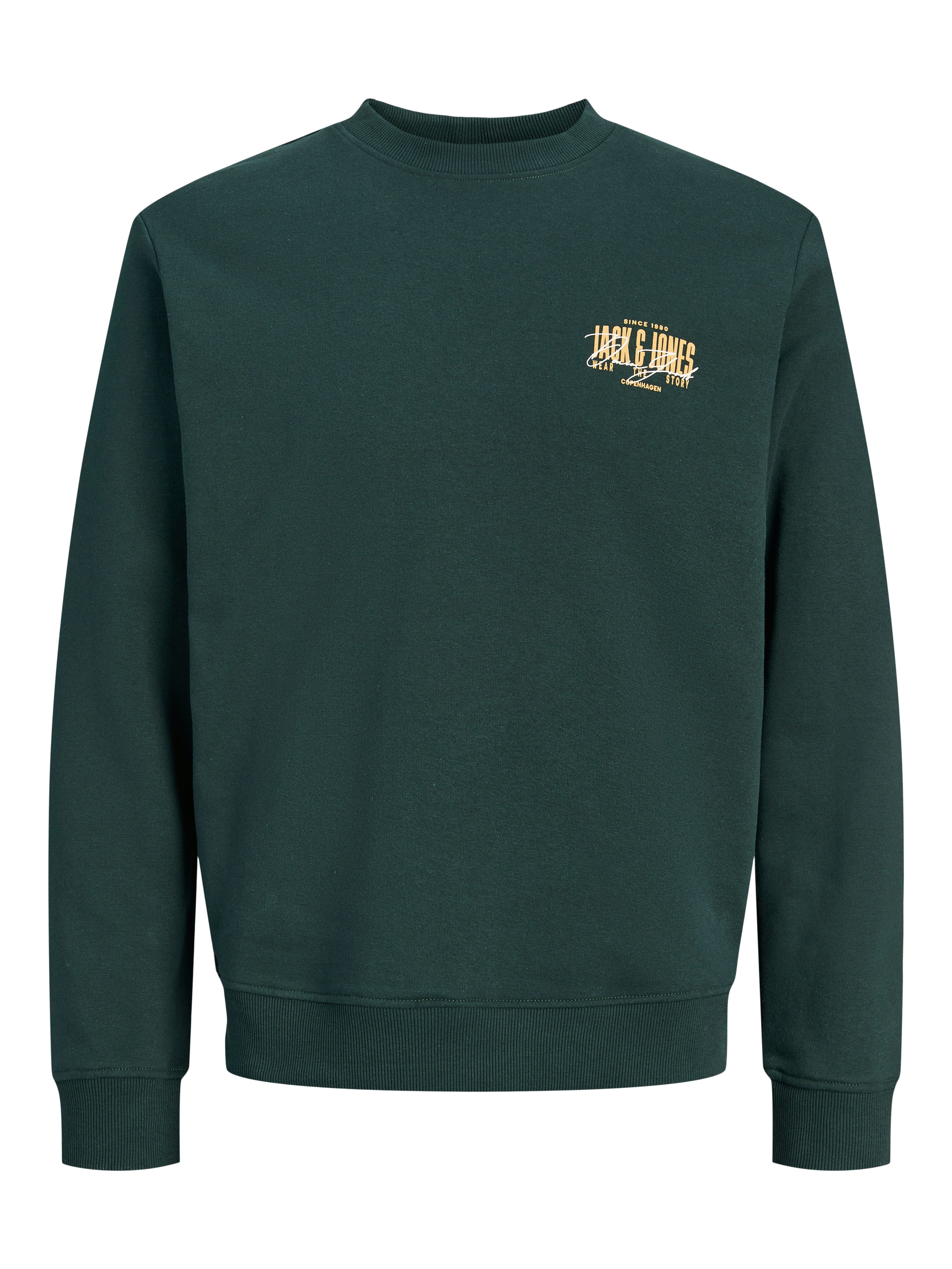 Jack & Jones Sweatshirt JJAERO SWEAT CREW NECK Materialmix, regular fit – Bild 5 von 5