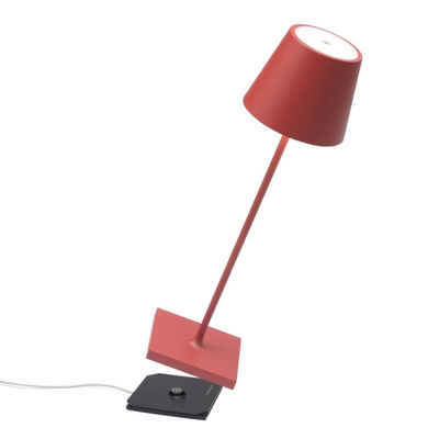 Zafferano LED Tischleuchte »LED Akku Tischleuchte Poldina Pro in Rot 2,2W 200lm IP65«, keine Angabe, Leuchtmittel enthalten: Ja, fest verbaut, LED, warmweiss