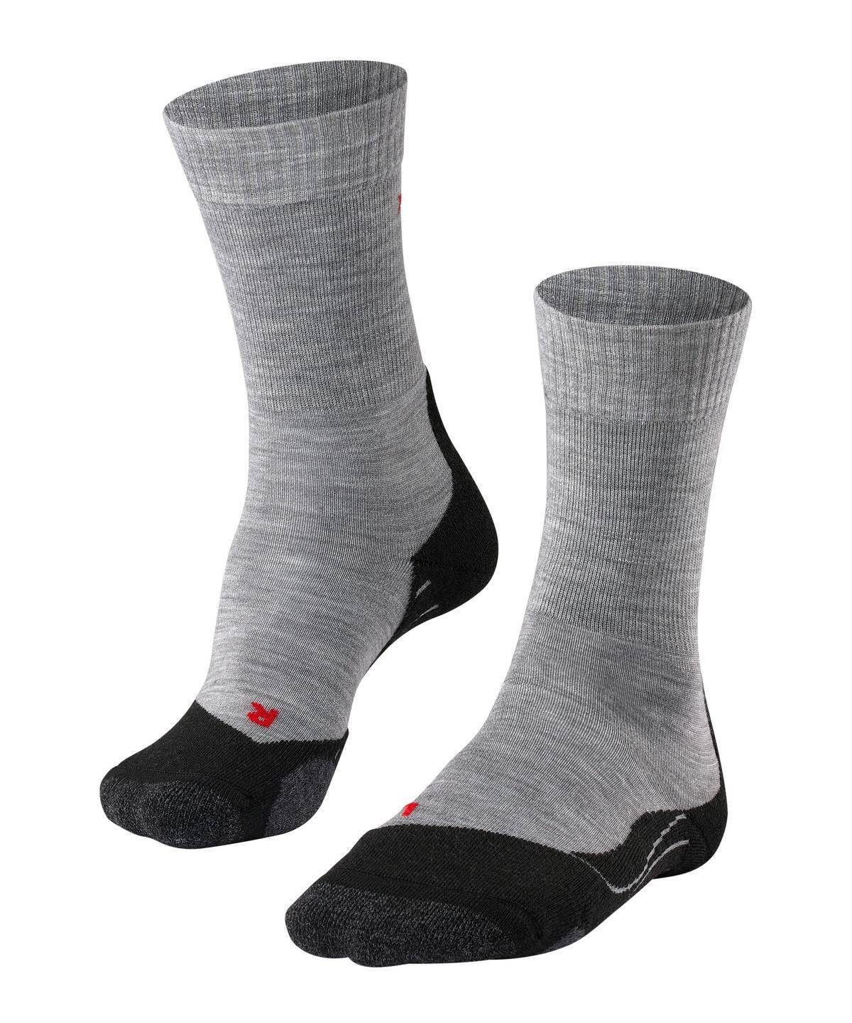 FALKE Sportsocken Herren Socken - Trekking Socken TK2, Polsterung Grau