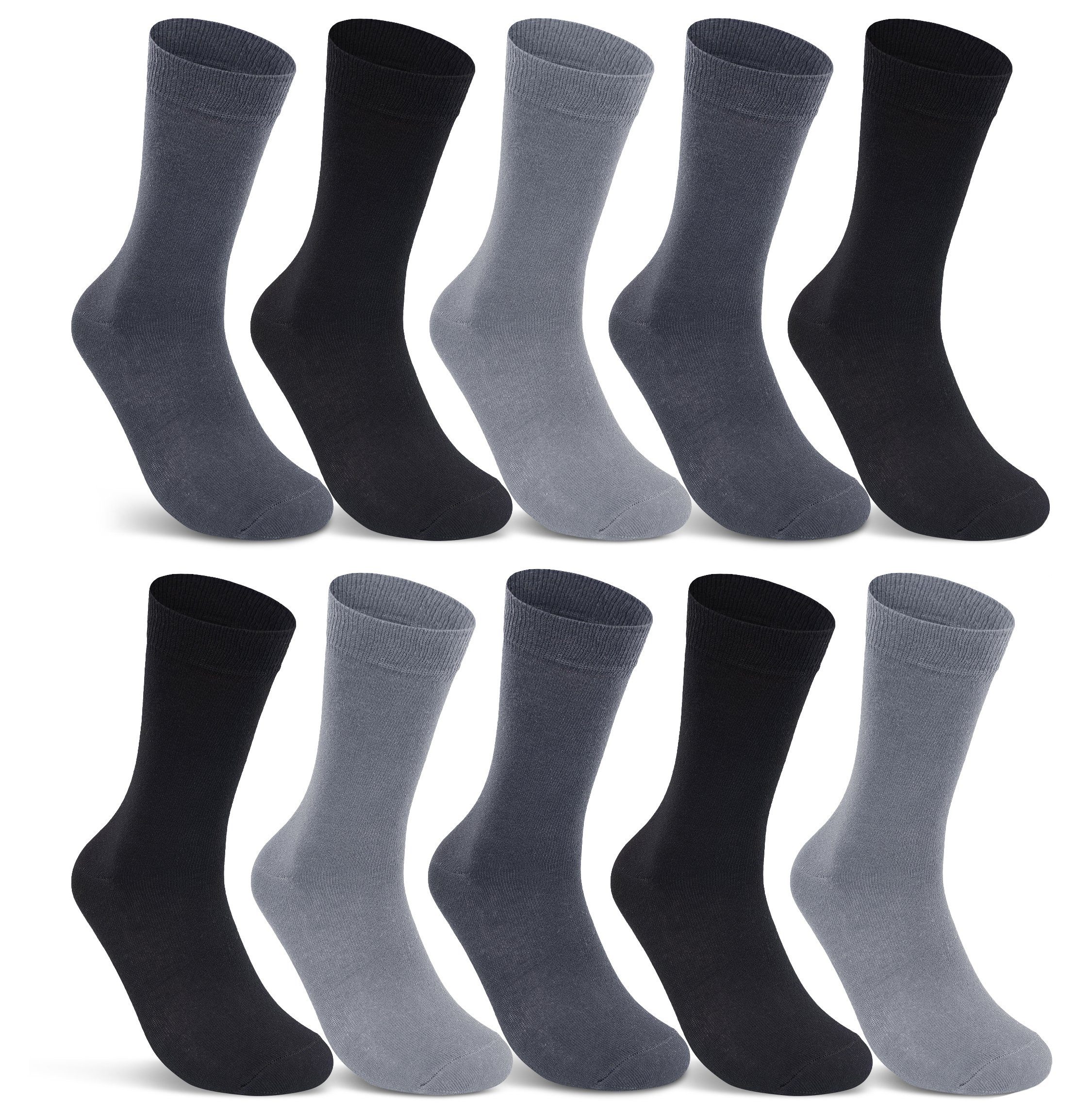 6 24 Paar Socken Damen & Herren Business-Socken Schwarz Baumwolle 12