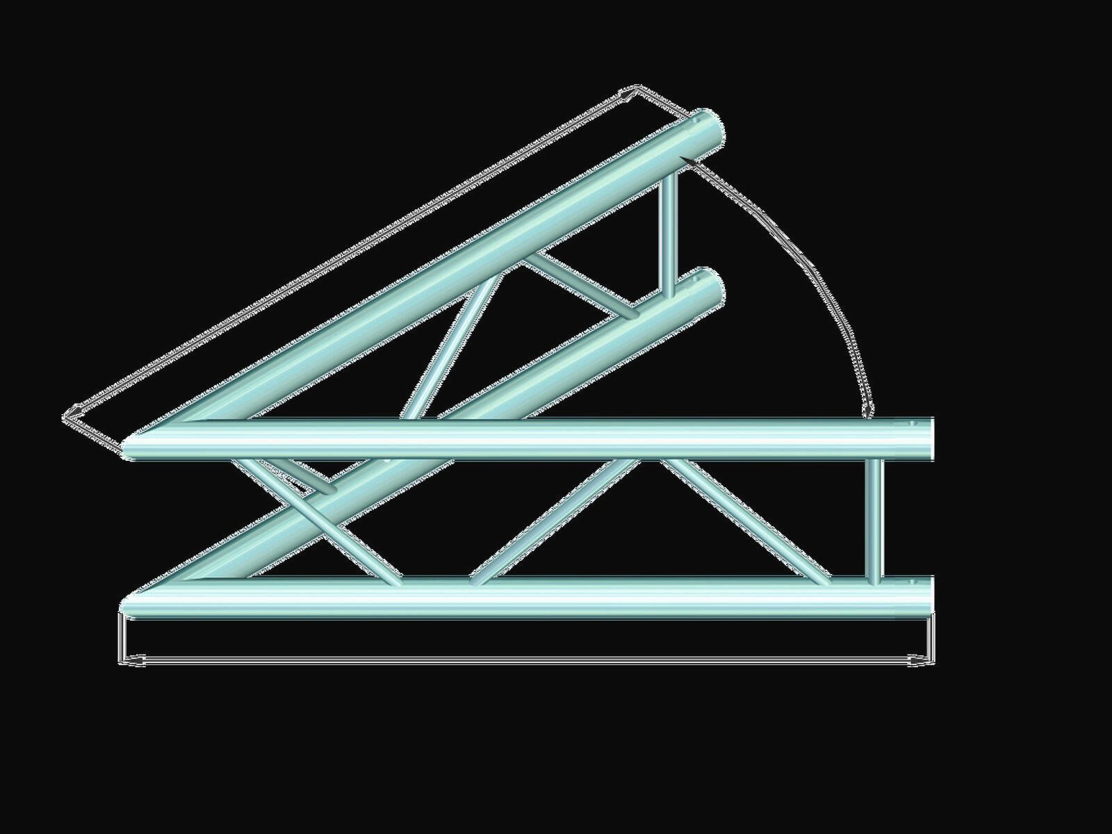 Thumbnail - Alutruss Rahmentraverse ALUTRUSS BILOCK BQ2-PAC19V 2-Weg Ecke 45°