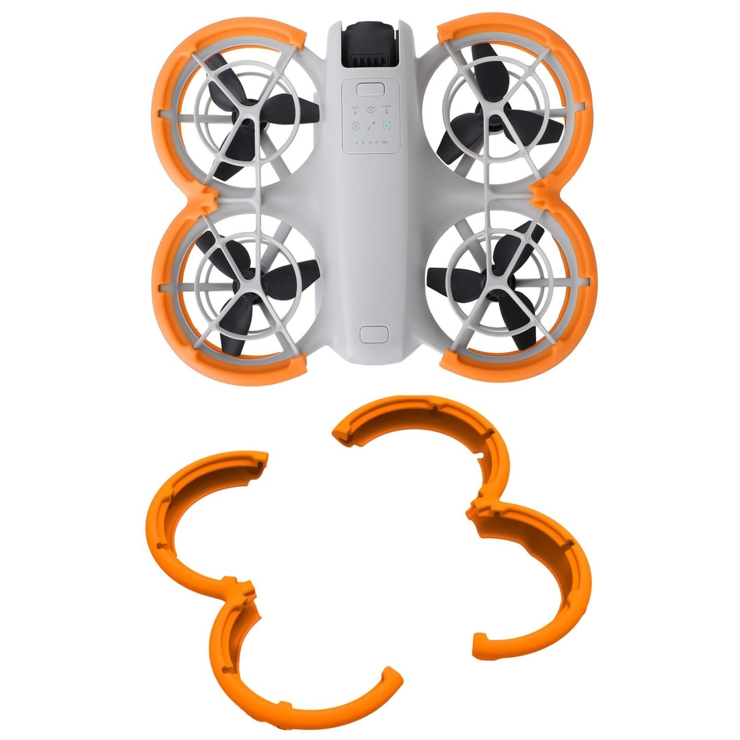 Für DJI Neo Sunnylife Propeller Schutz Anti Kollisionsring Orange Zubehör Drohne
