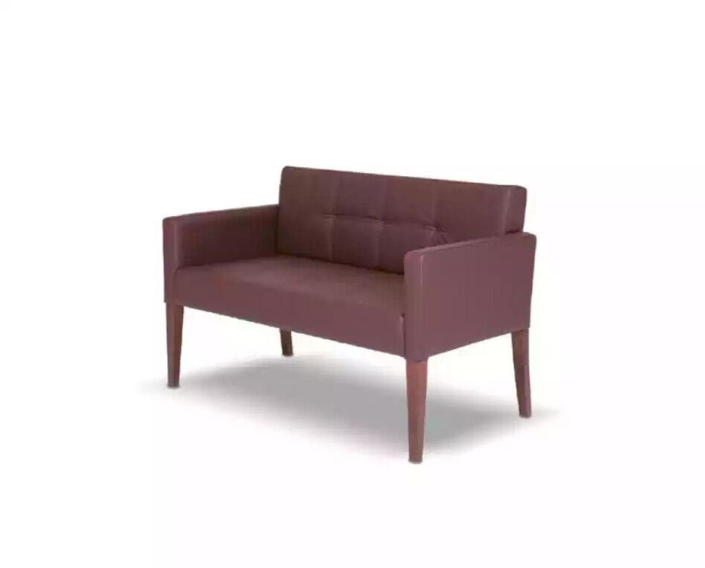 Zweisitzer Couch Sofa Made Sitzmöbel, Arbeitszimmer Teile, JVmoebel in Set Büromöbel Europa Sofa Sofa Rosa 1