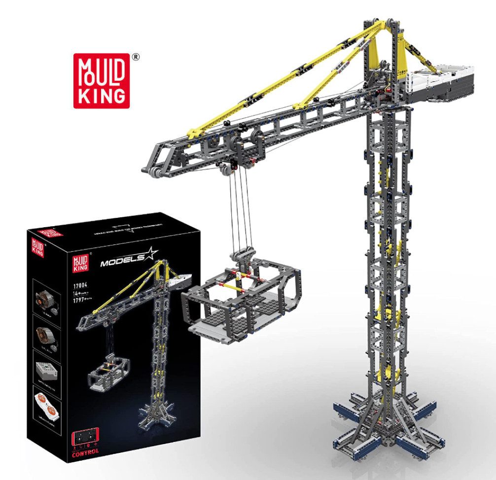 Mould King 17004 Tower Crane Konstruktions-Spielset, (1797 St)