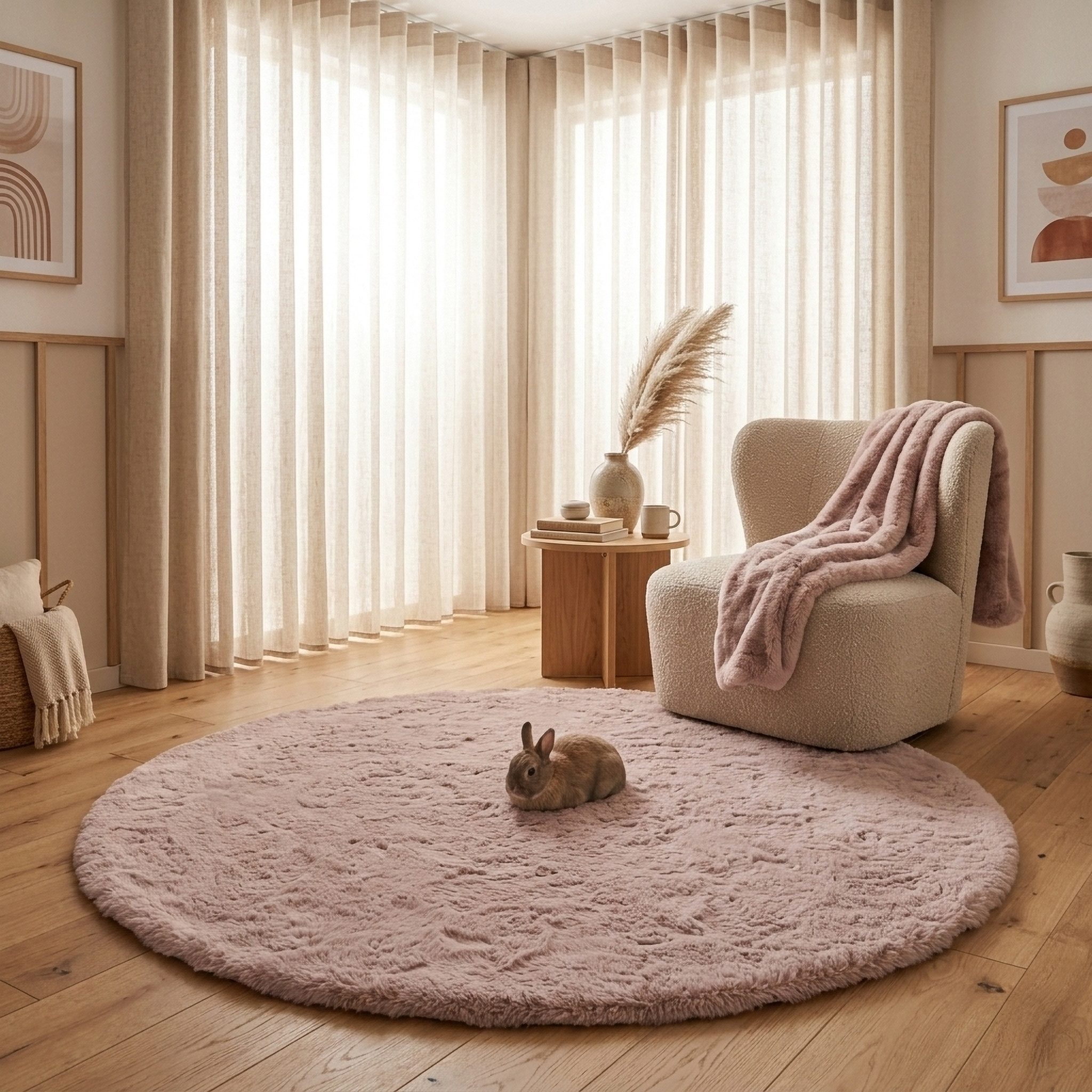Consilio Concept Fellteppich Teppich Hasenfell Imitat CLOUD Fell Hochflor r günstig online kaufen