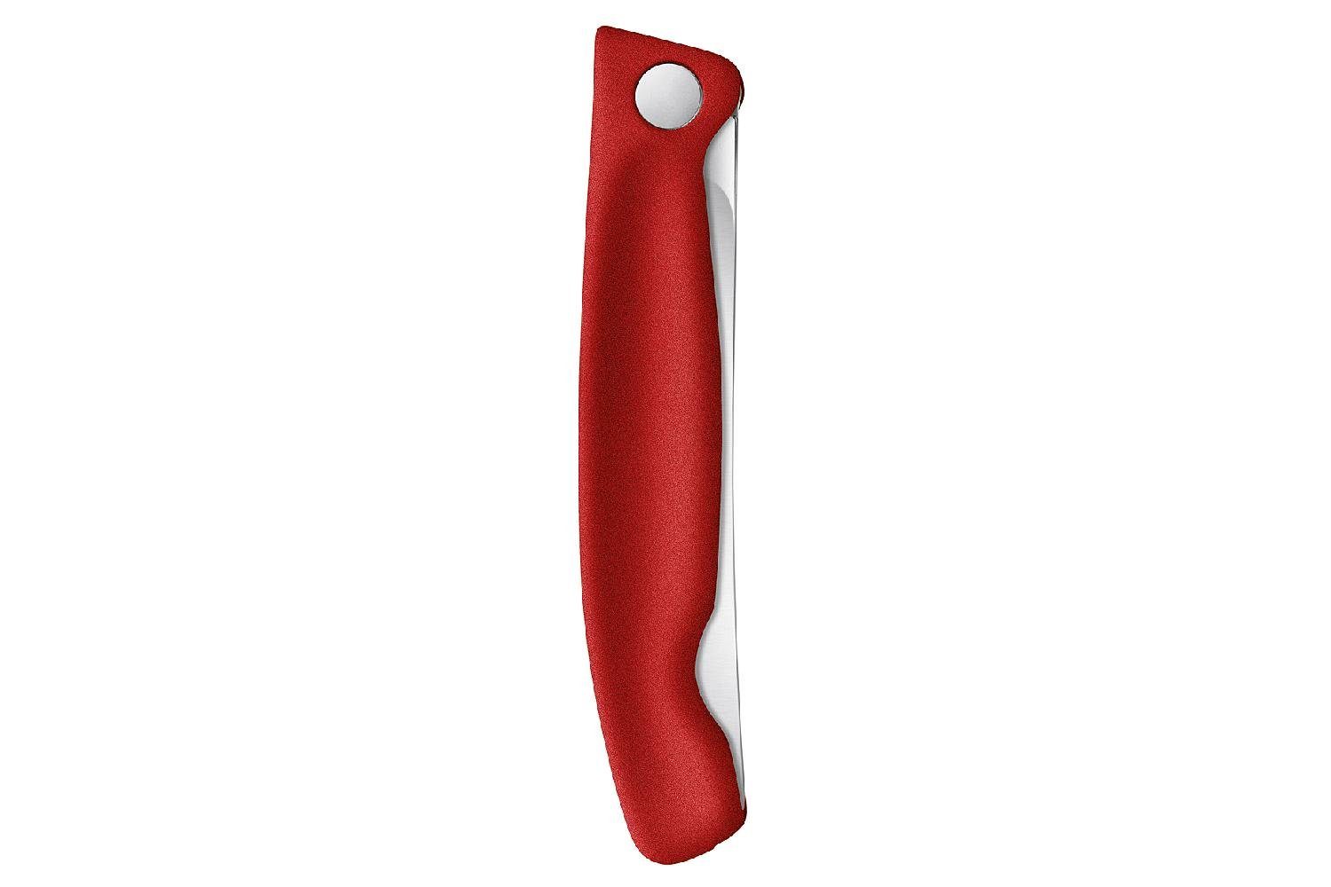 Classic Schliff Taschenmesser gerader Swiss Victorinox faltbar VICTORINOX rot Gemüsemesser