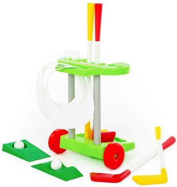 Polesie Minigolf-Set Golf-Set 14-tlg mit Golfschläger Golfbälle Kinder Spielzeug Kunststoff, (Set, 14-tlg)