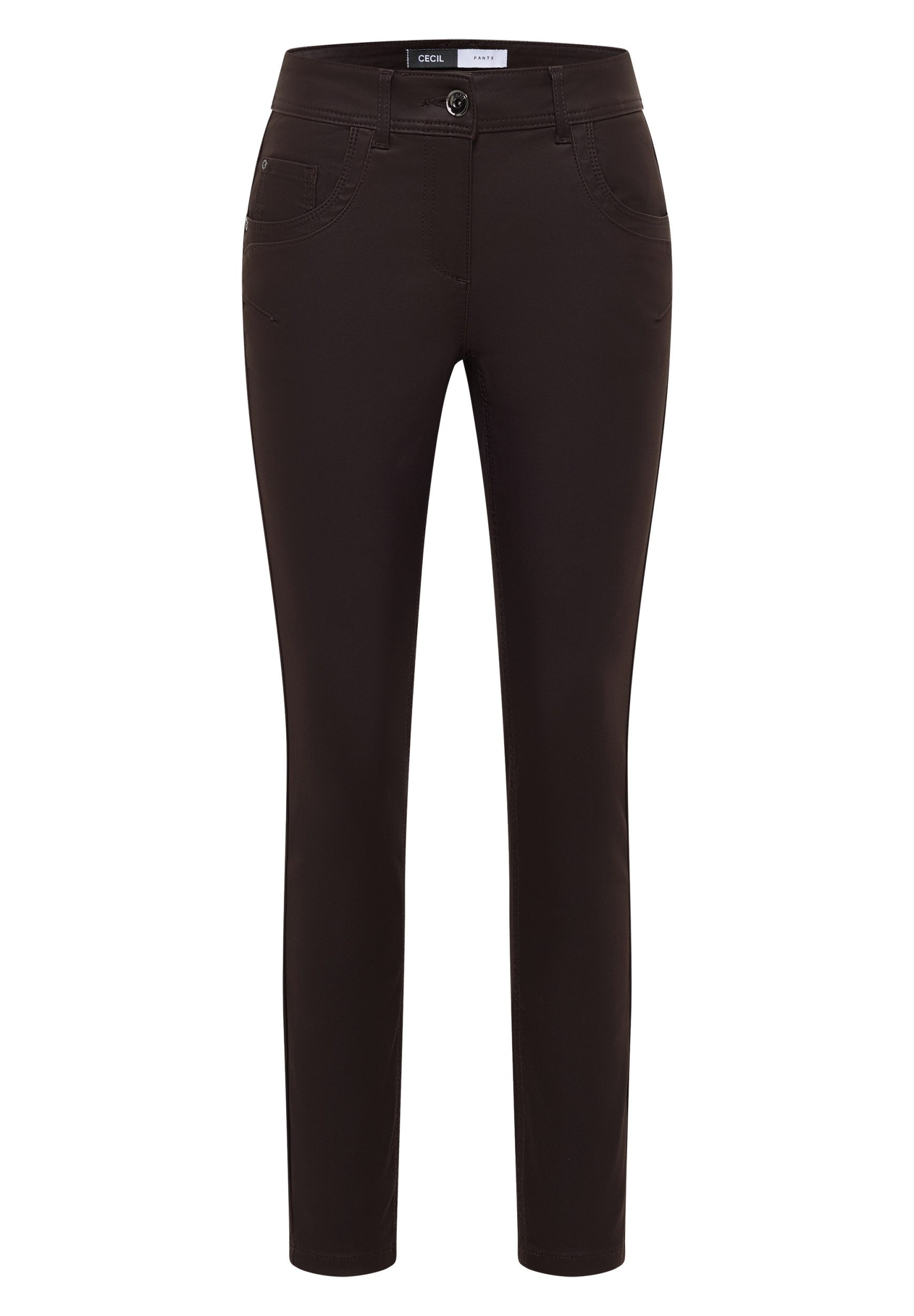 CECIL Chinos NOS Style Toronto Coated tartufo brown