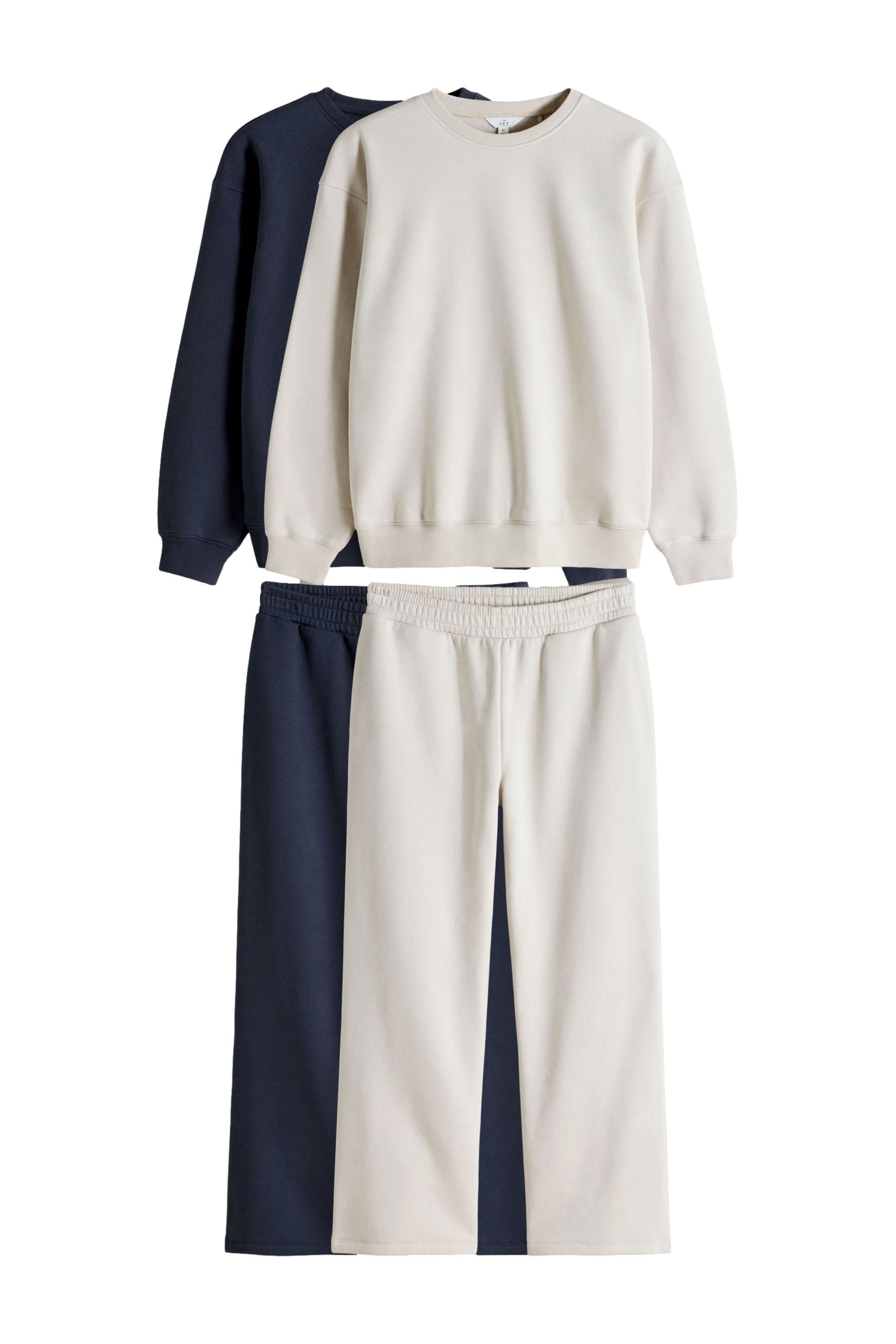 The Set Sweatanzug The Set Sweatshirts + Jogginghosen, 4er-Pack (4-tlg)