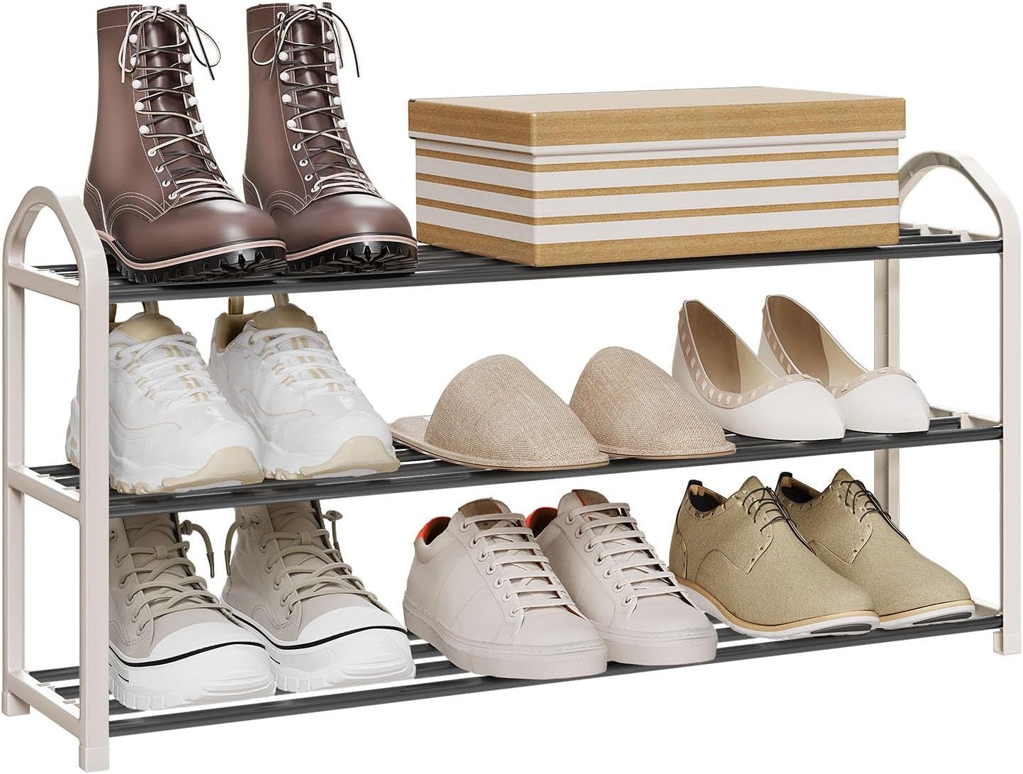 Woltu Schuhregal, 1-tlg., 3 Schicht für günstig online kaufen