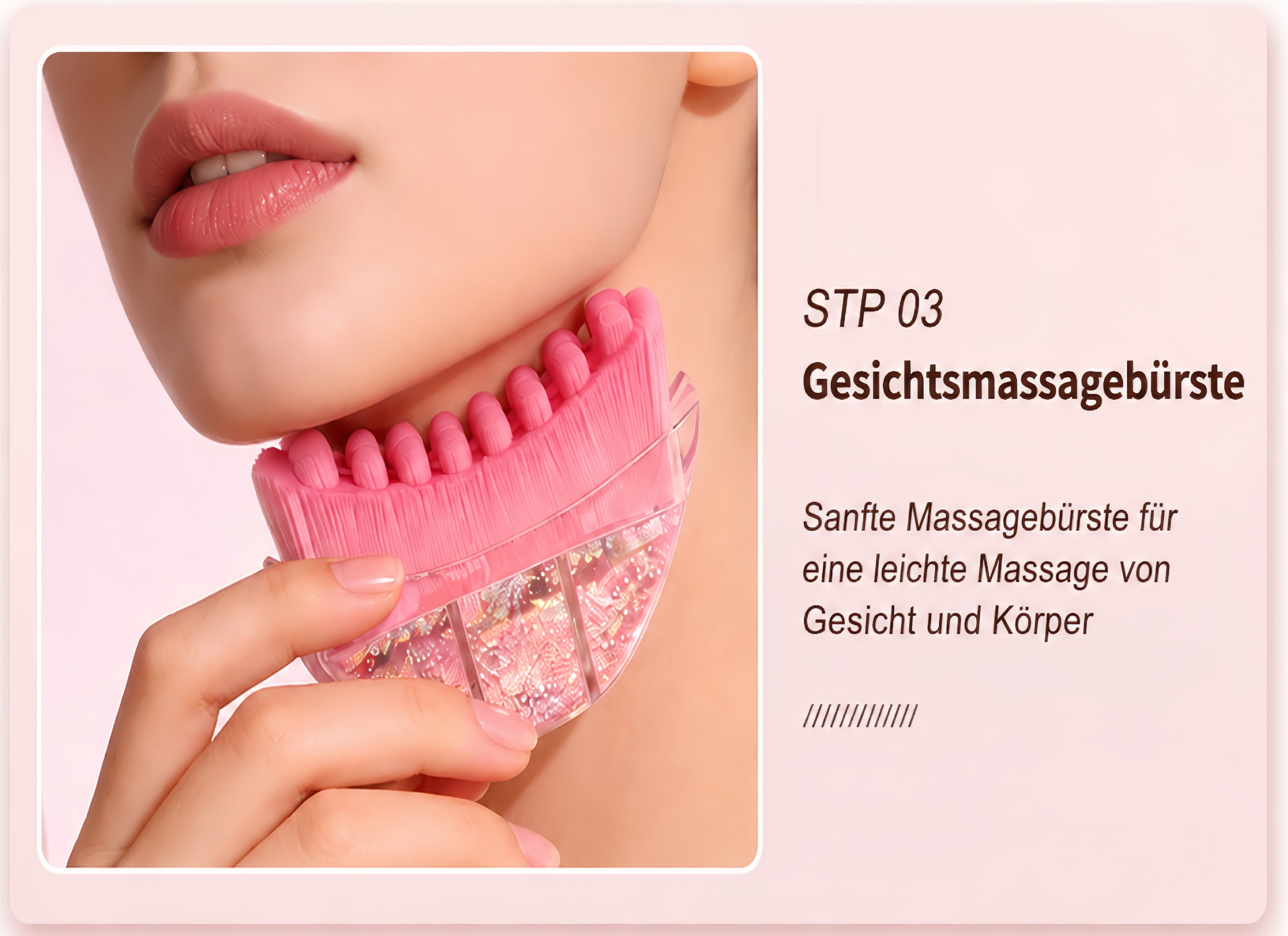 Forrlite Gesichtsmassagegerät Gesichtsbürste für Lymphdrainage & Massage, sanft für Konturen, 1 Stück, Sanfte Massage, für Gesichtspflege, Anti-Aging, Gesicht, Augen, Anti Falten,Durchblutung & straffe Haut, Zuhause/Reise