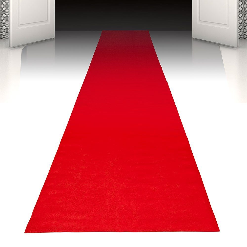 Boland Hängedekoration Roter Teppich, Empfange Deine Partygäste wie VIPs mit diesem 450 cm langen Teppich!
