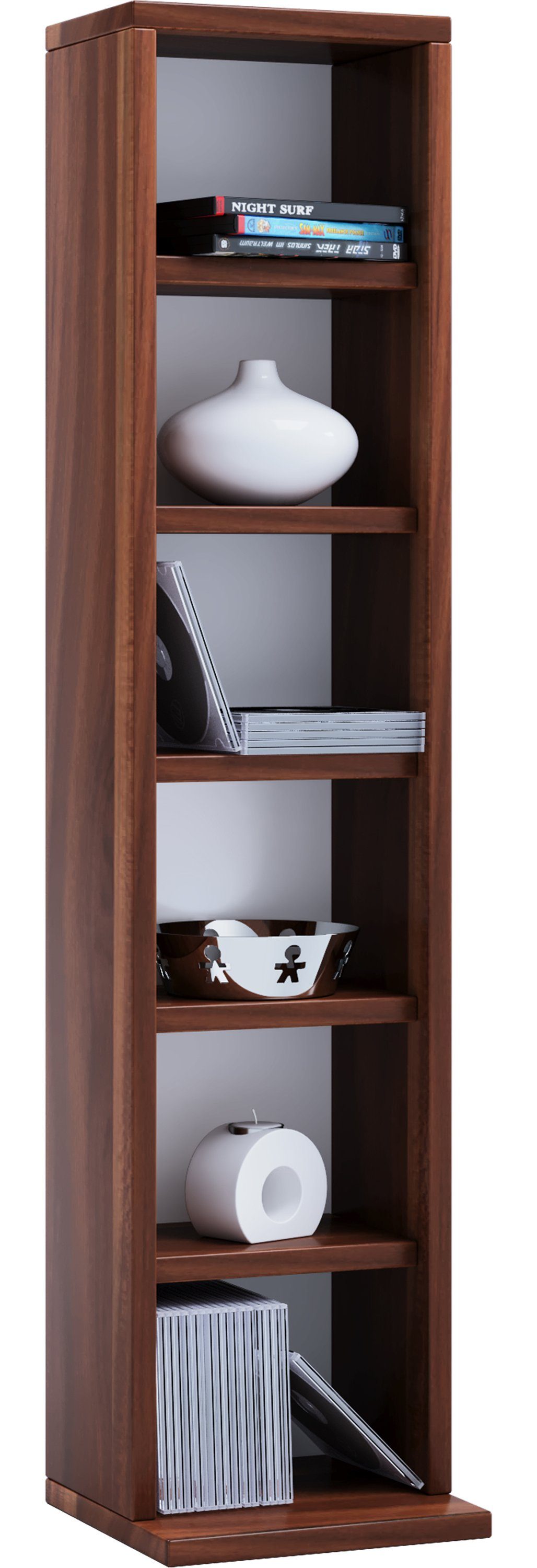 VCM Standregal Holz CD DVD Stand Aufbewahrung Deko Regal Elementa