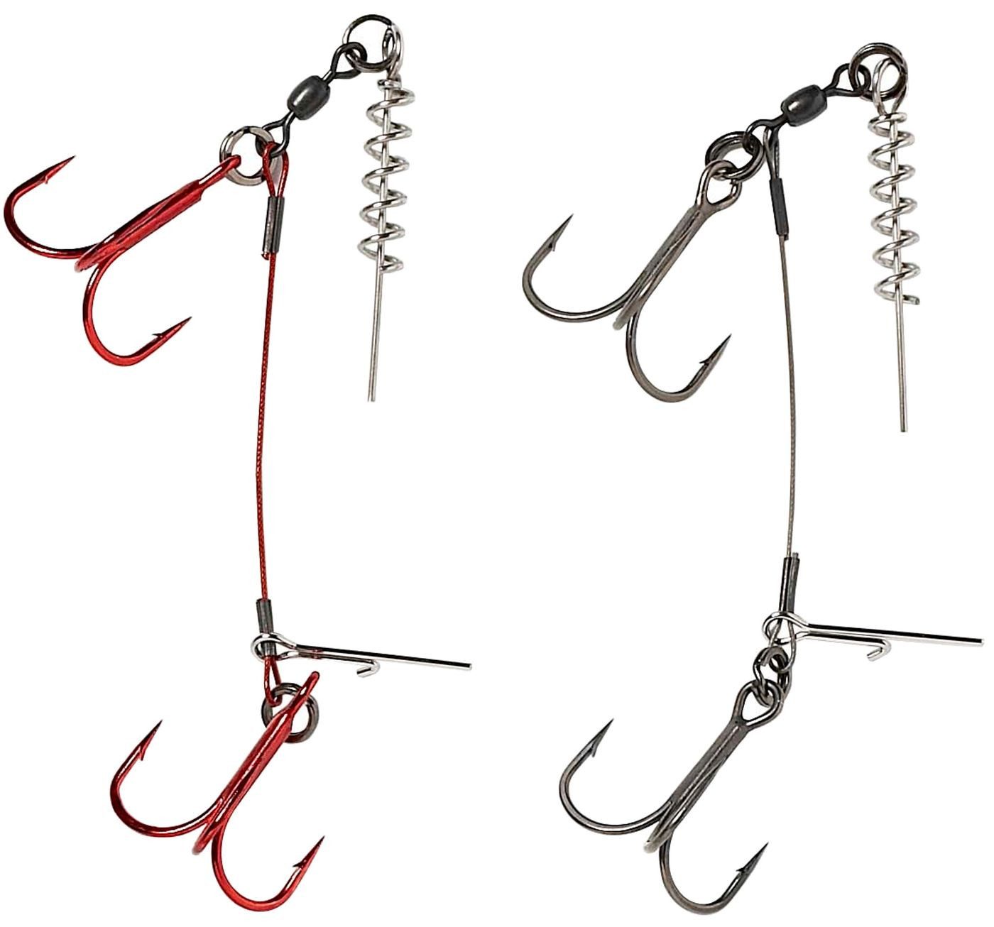 Drillingshaken Savage Gear Carbon 49 Corkscrew Stinger - 2 Stingerhaken Systeme