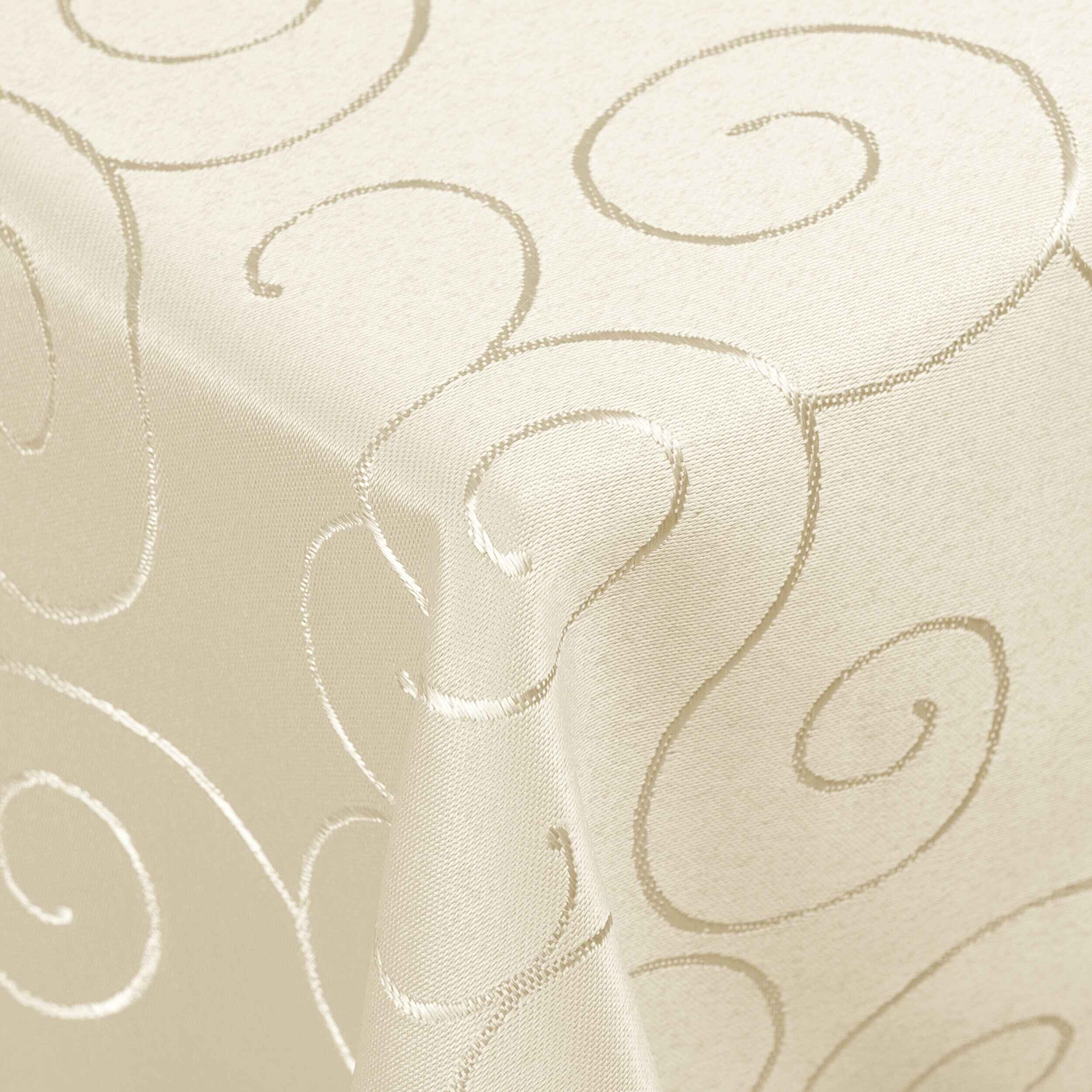 Tischdecke Kringel Circle Tafeldecke Ornamente Damast Tischdecke