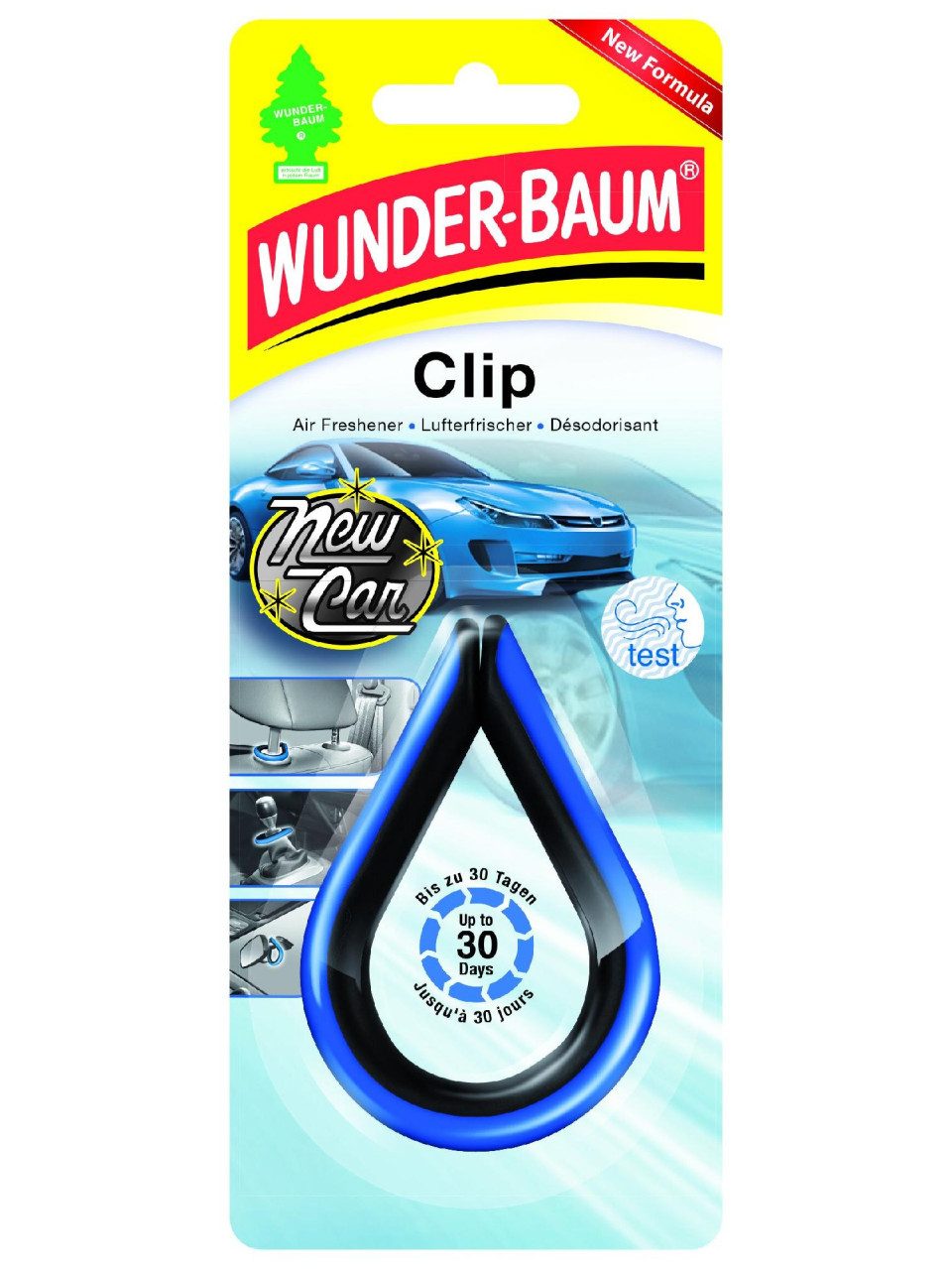 Wunder-Baum Raumduft Wunderbaum Lufterfrischer Clip New Car