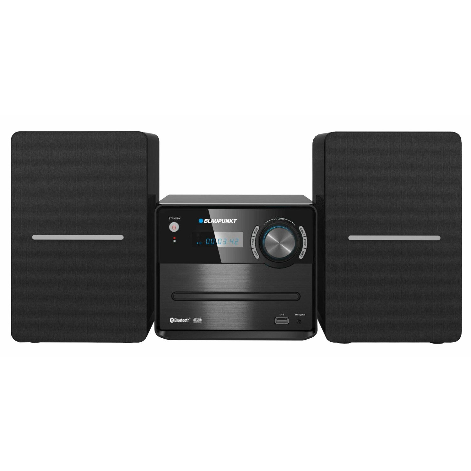 Blaupunkt MS13BT Bluetooth FM Radio USB AUX CD Stereoanlage (10 W, integrierte CD-Player mit MP3-Wiedergabe)