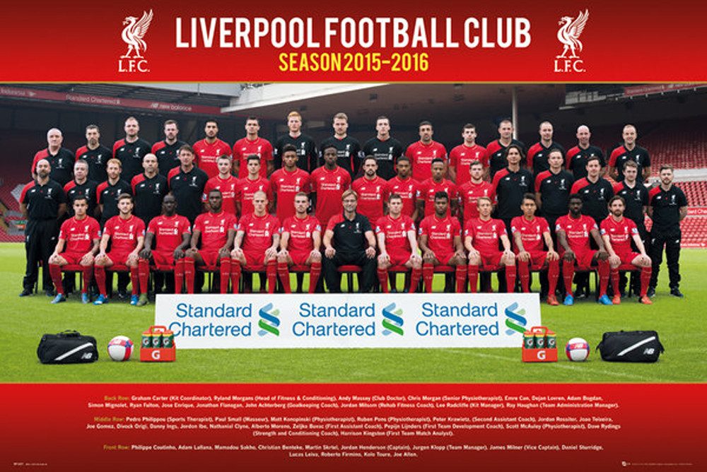 Poster Liverpool FC - Poster - Fußball - Team Photo 15/16