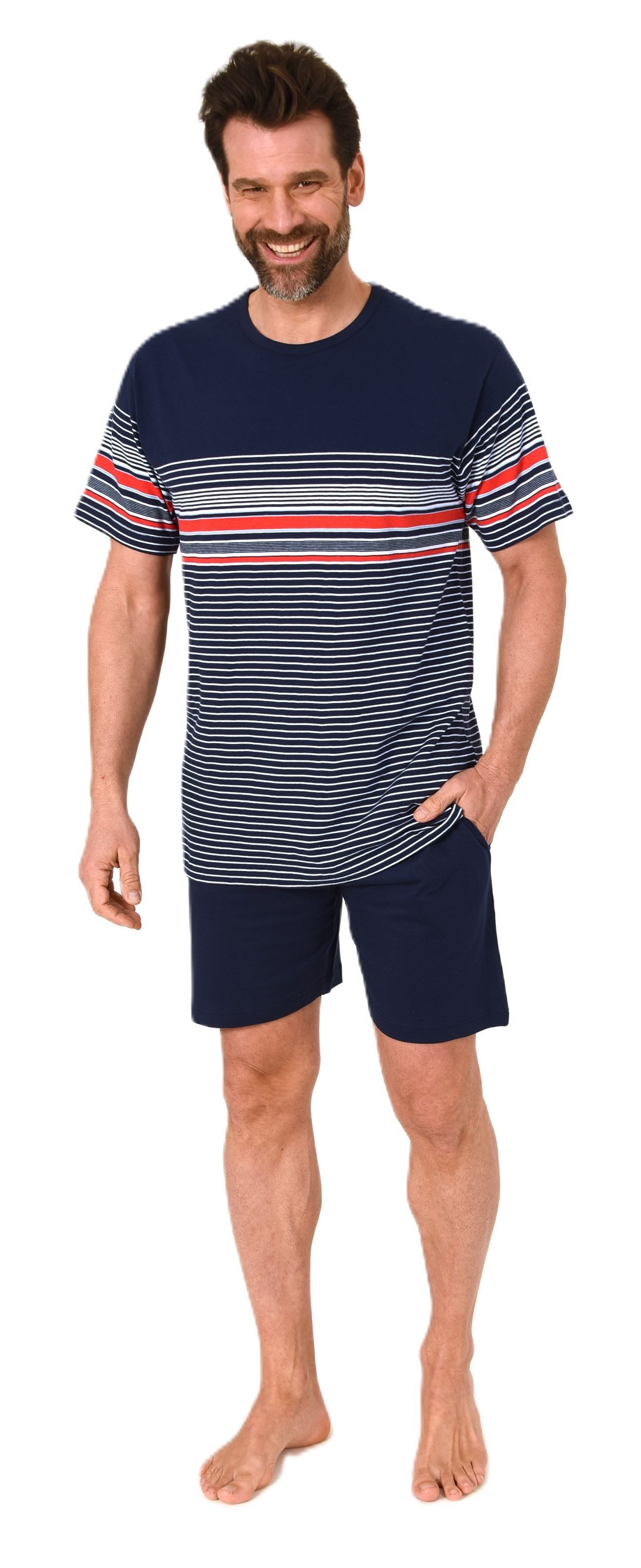 Normann Pyjama Normann Herren kurzarm Schlafanzug günstig online kaufen