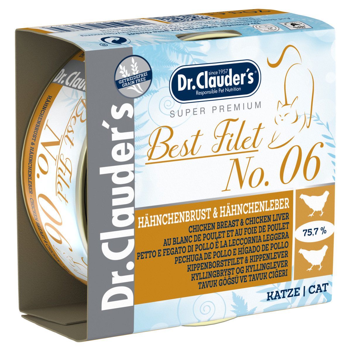 Dr. Clauder's Best Filet No. 6 Hähnchenbrust & Hähnchenleber 70 g