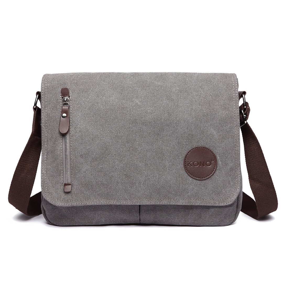 KONO Messenger Bag Leinwand Laptop Messenger günstig online kaufen