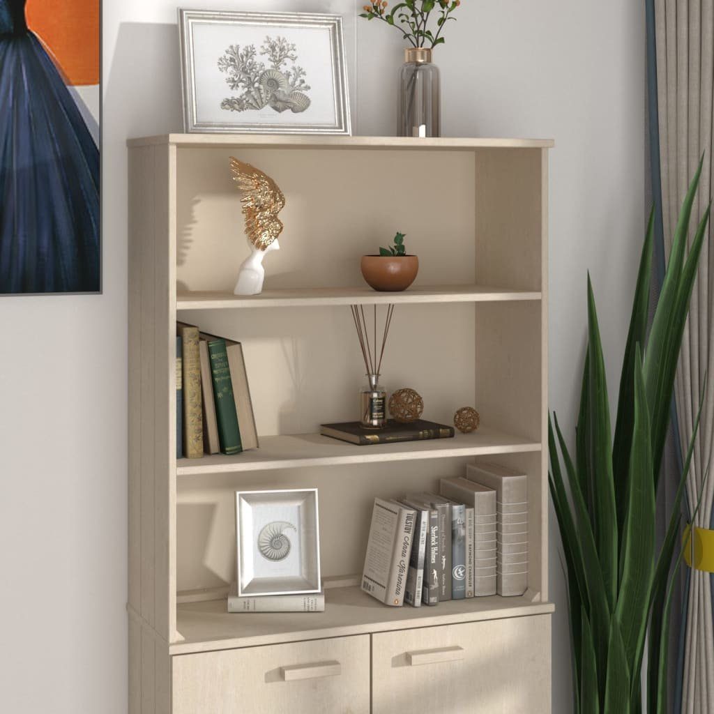 vidaXL Highboard Highboard-Oberteil HAMAR Honigbraun 85x35x100 cm Massivholz (1 St)
