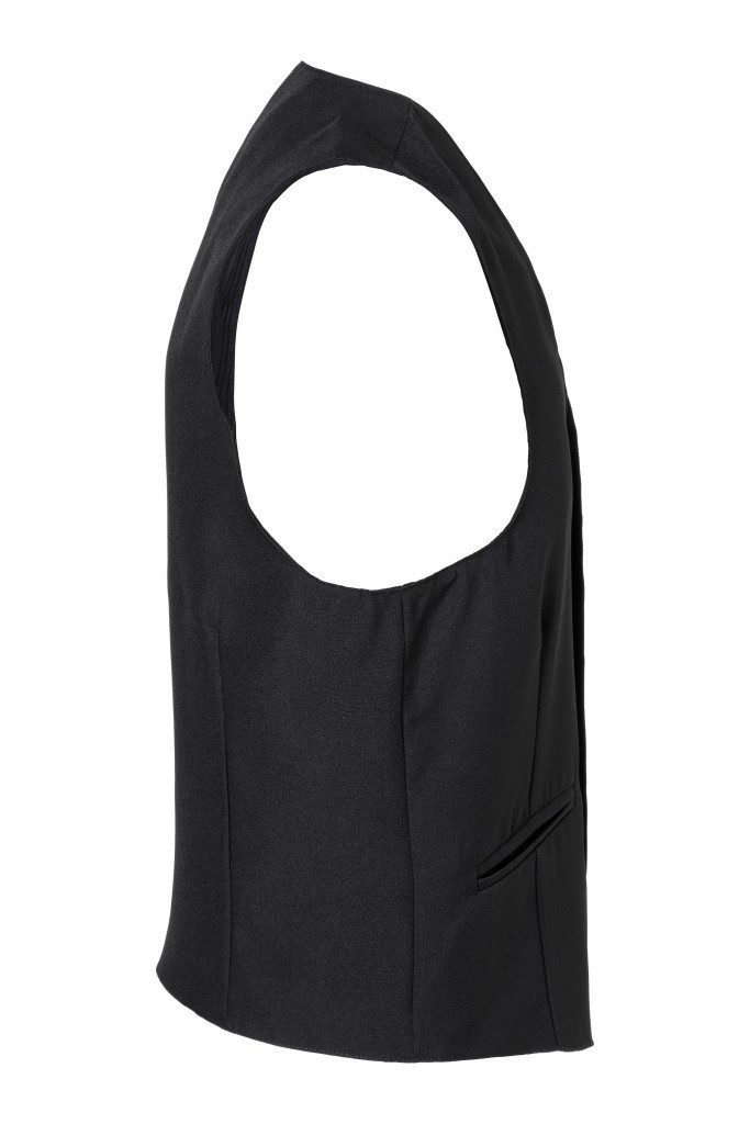 Karlowsky Fashion Arbeitsweste KARLOWSKY Herren Serviceweste BASIC V-Ausschnitt Schwarz – Bild 5 von 5