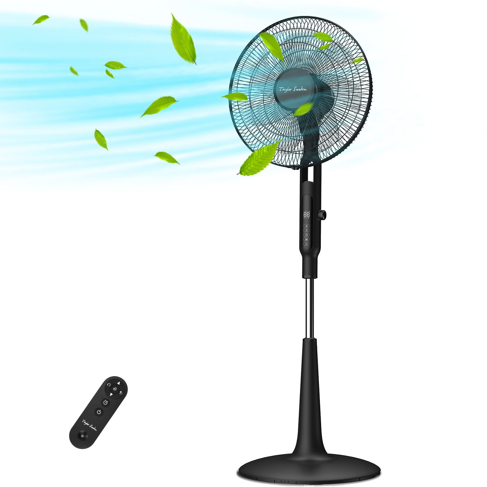 Taylor Swoden Standventilator DC 25DB Leise Fernbedienung Senere 12H Timer günstig online kaufen