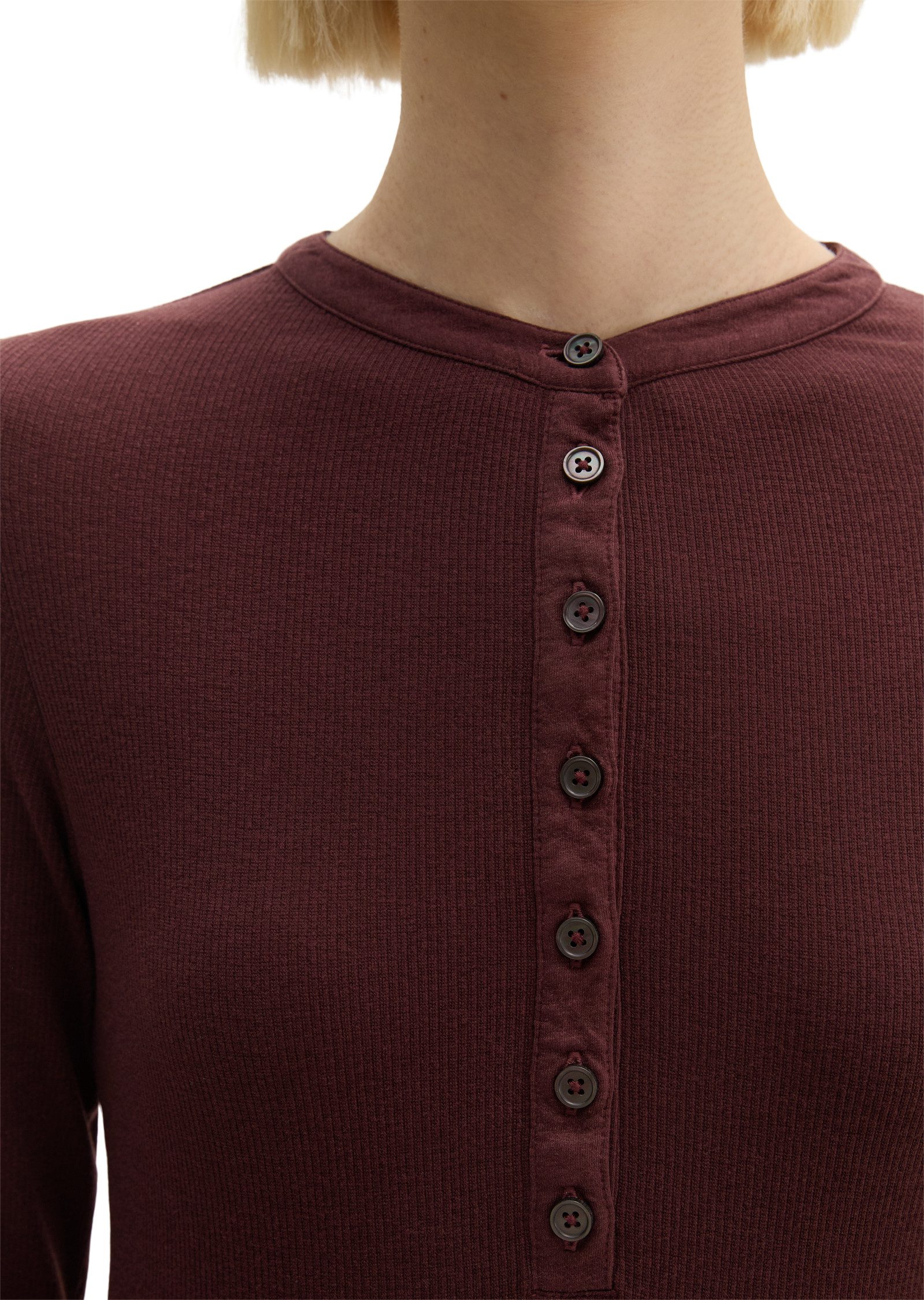 Marc O'Polo Langarmshirt aus Lyocell-Bio-Baumwoll-Stretchjersey – Bild 4 von 5