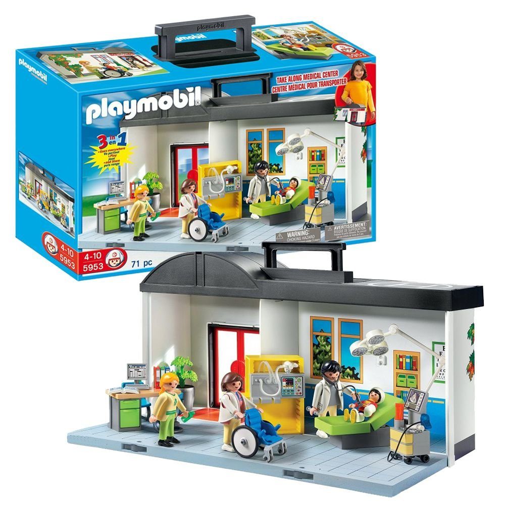 Playmobil® Spielbausteine Mobiles Krankenhaus Krankenstation Playmobil City  Life Spielset 5953