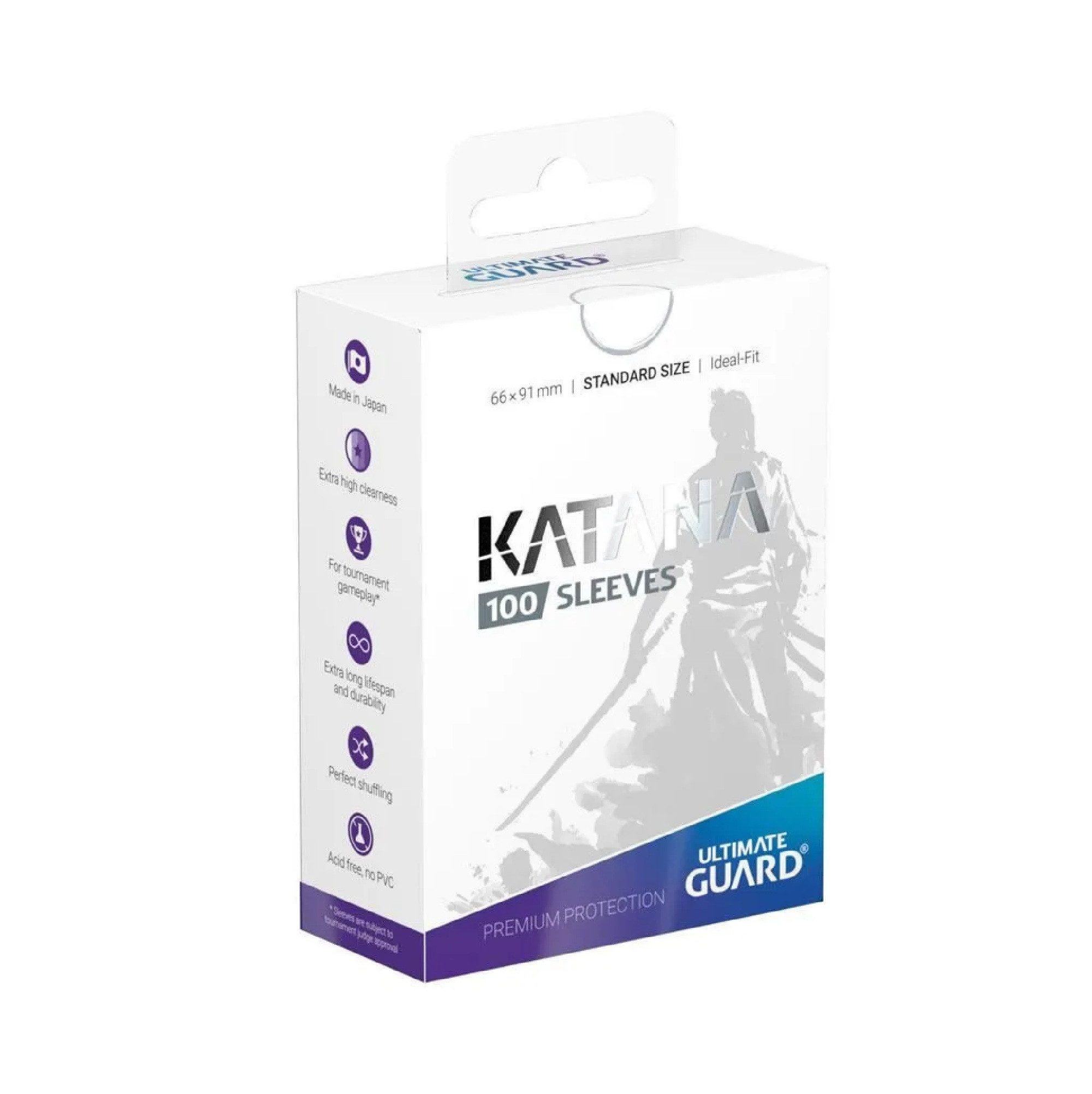 Ultimate Guard Sammelkarte UG Katana Sleeves Standard Weiss 100 ct.