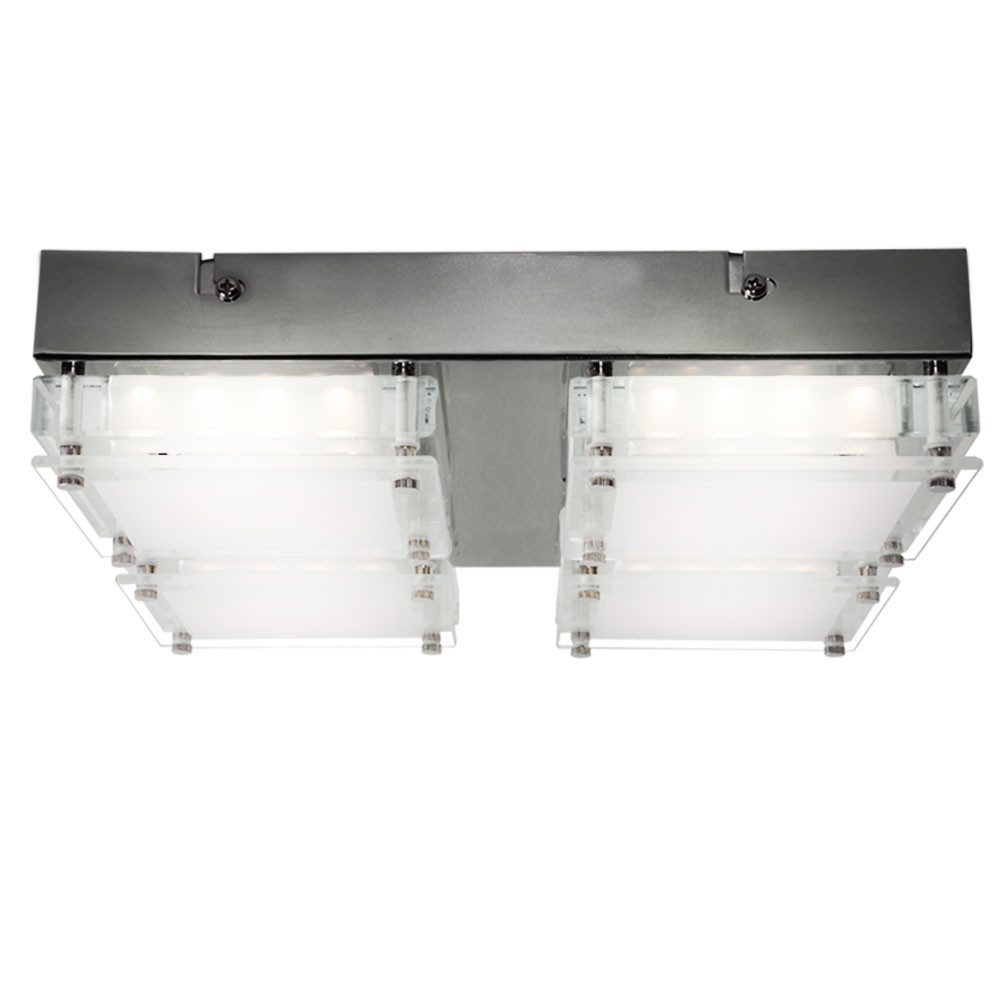 WOFI LED Deckenleuchte, LED-Leuchtmittel fest verbaut, Neutralweiß, Deckenleuchte Deckenlampe Wohnzimmerleuchte, 4-flammig, Modern