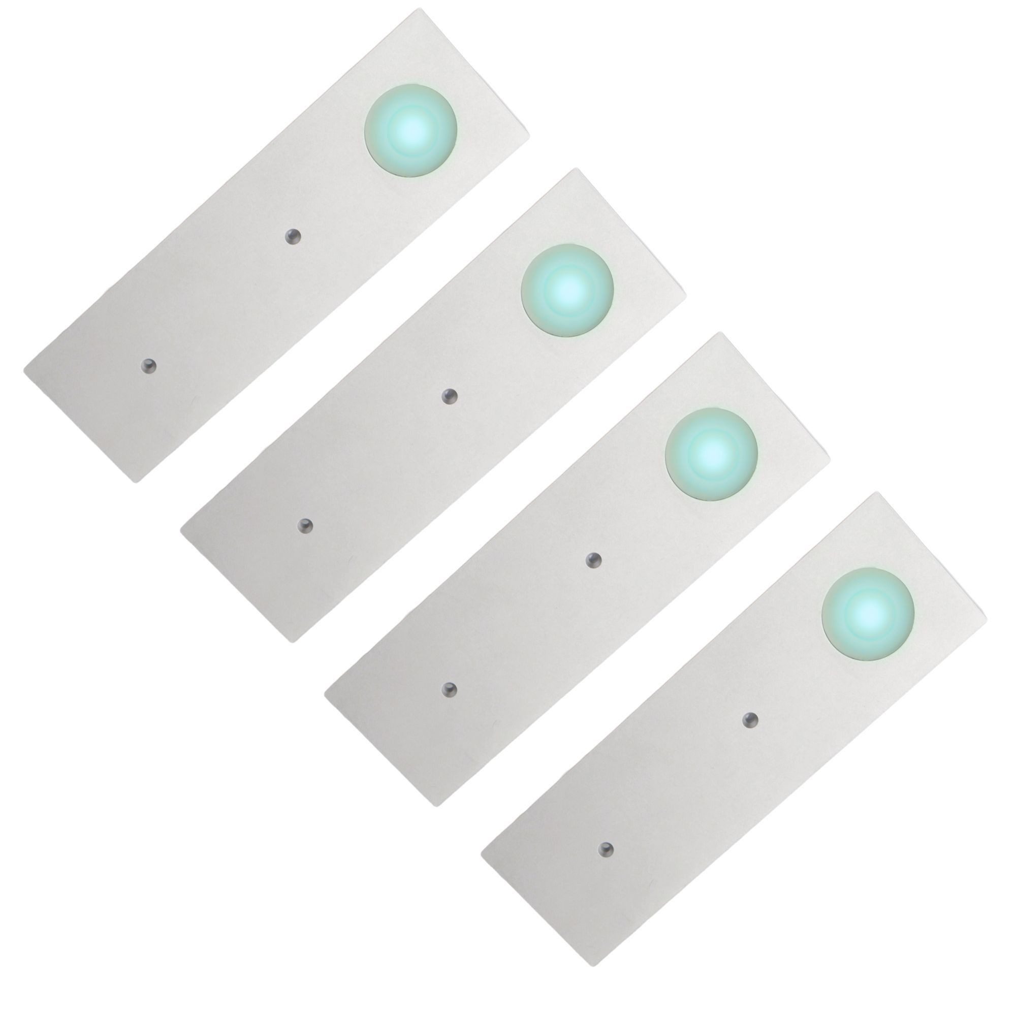 kalb LED Unterbauleuchte LED Küchenleuchte Aufbauleuchte Küchenlampe Unterbaustrahler SET, 4er Set neutralweiß, neutralweiß