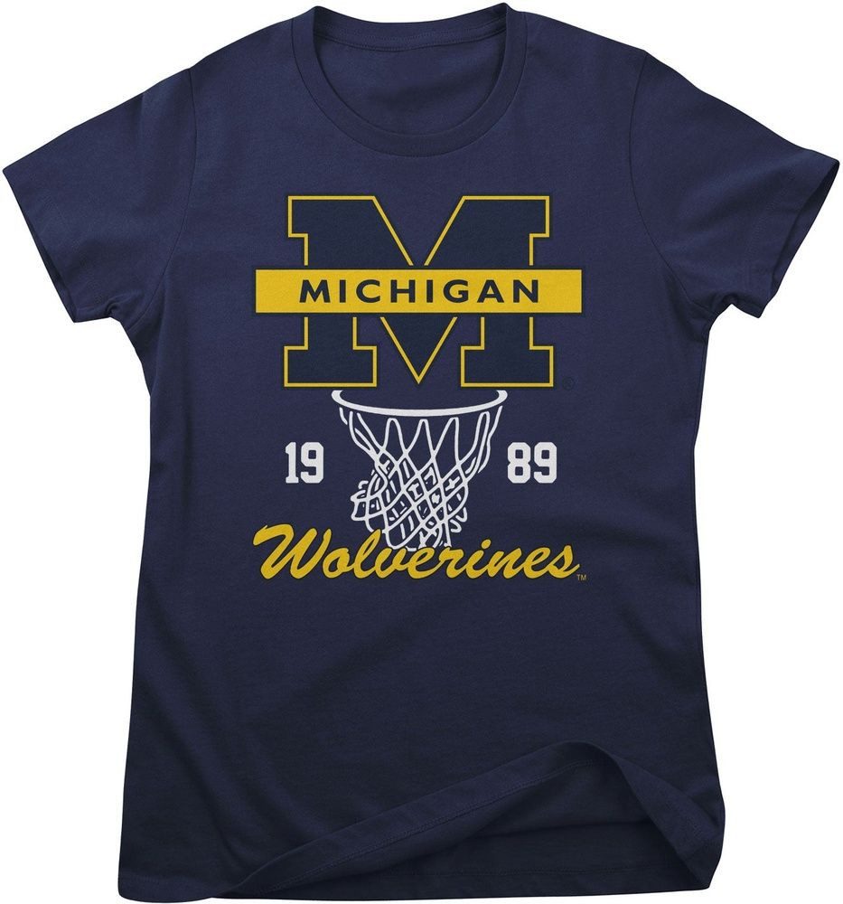University of Michigan T-Shirt Michigan Wolverines 1989 Girly Tee
