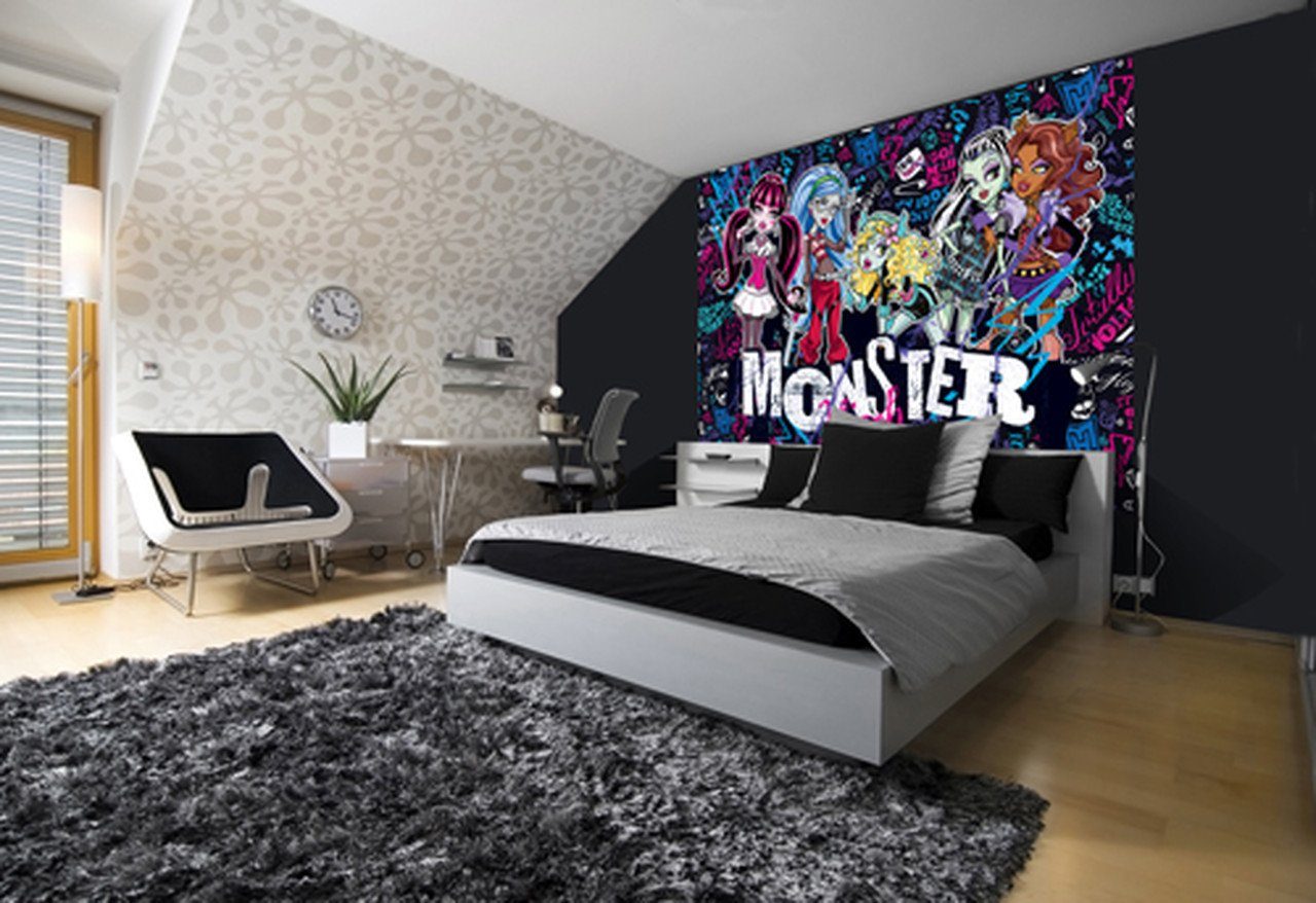 Wallarena Fototapete Kinderzimmer Mädchen Monster Puppen Tapete Vliestapete günstig online kaufen