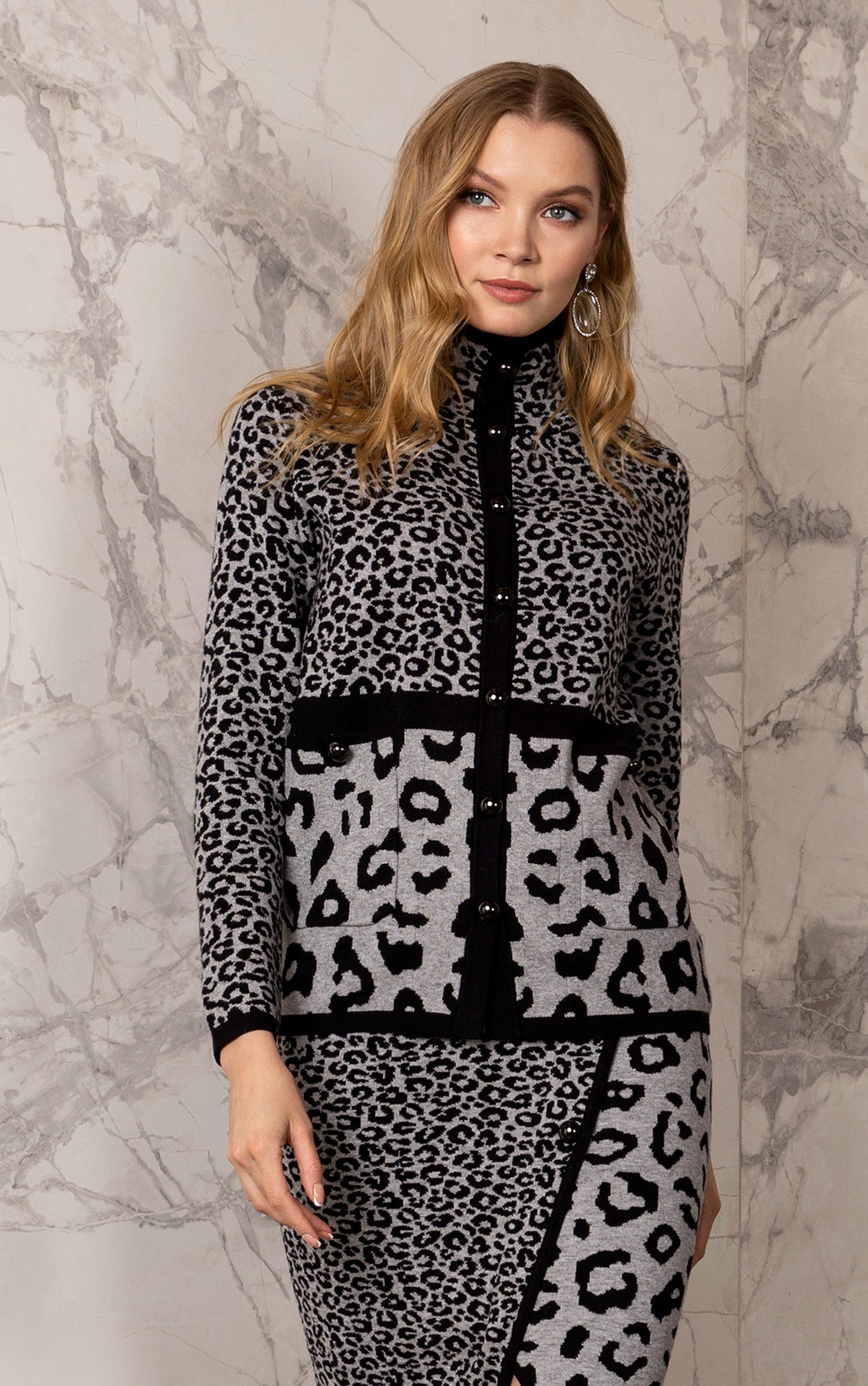Passioni Cardigan mit Leoparden-Muster günstig online kaufen