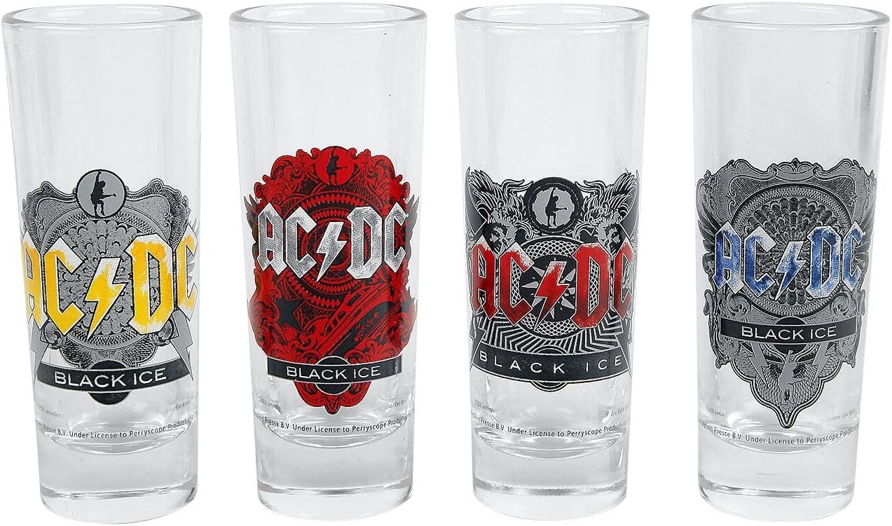 Schnapsglas AC/DC Schnapsgläser 4er-Pack Black Ice
