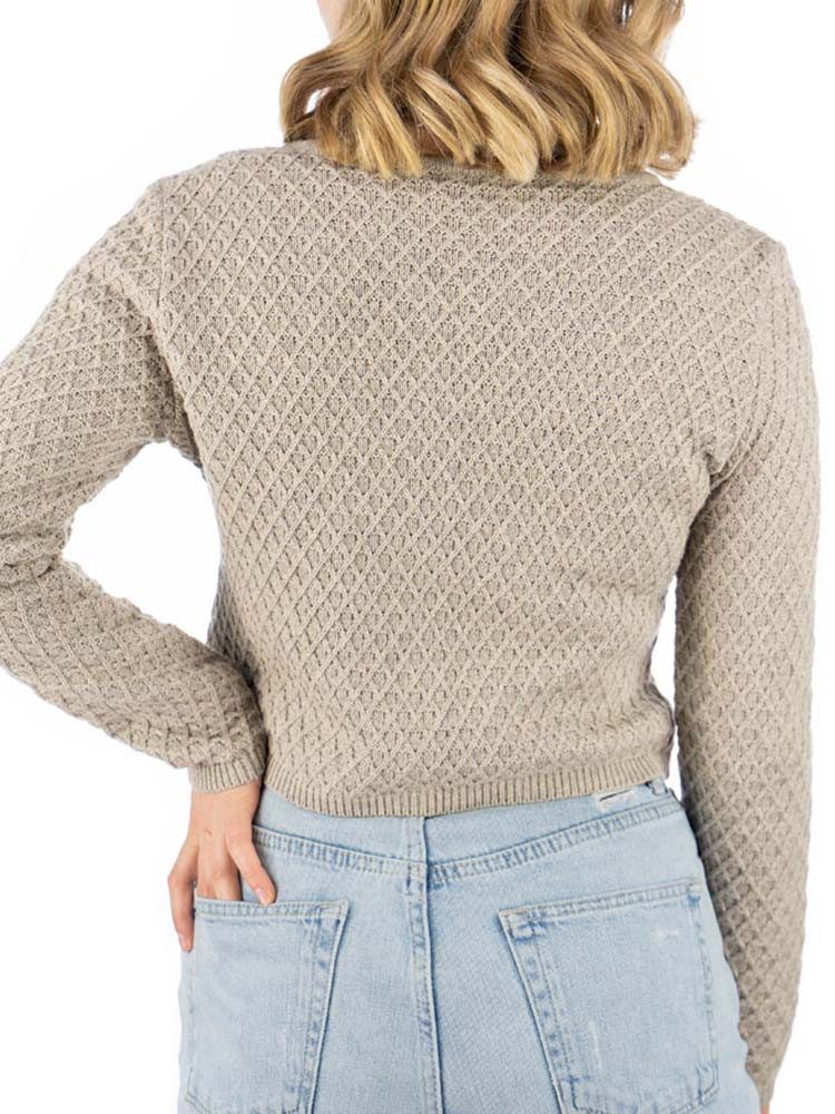 OS Trachten Trachtenjacke Strickjacke Vanessa beige – Bild 4 von 4