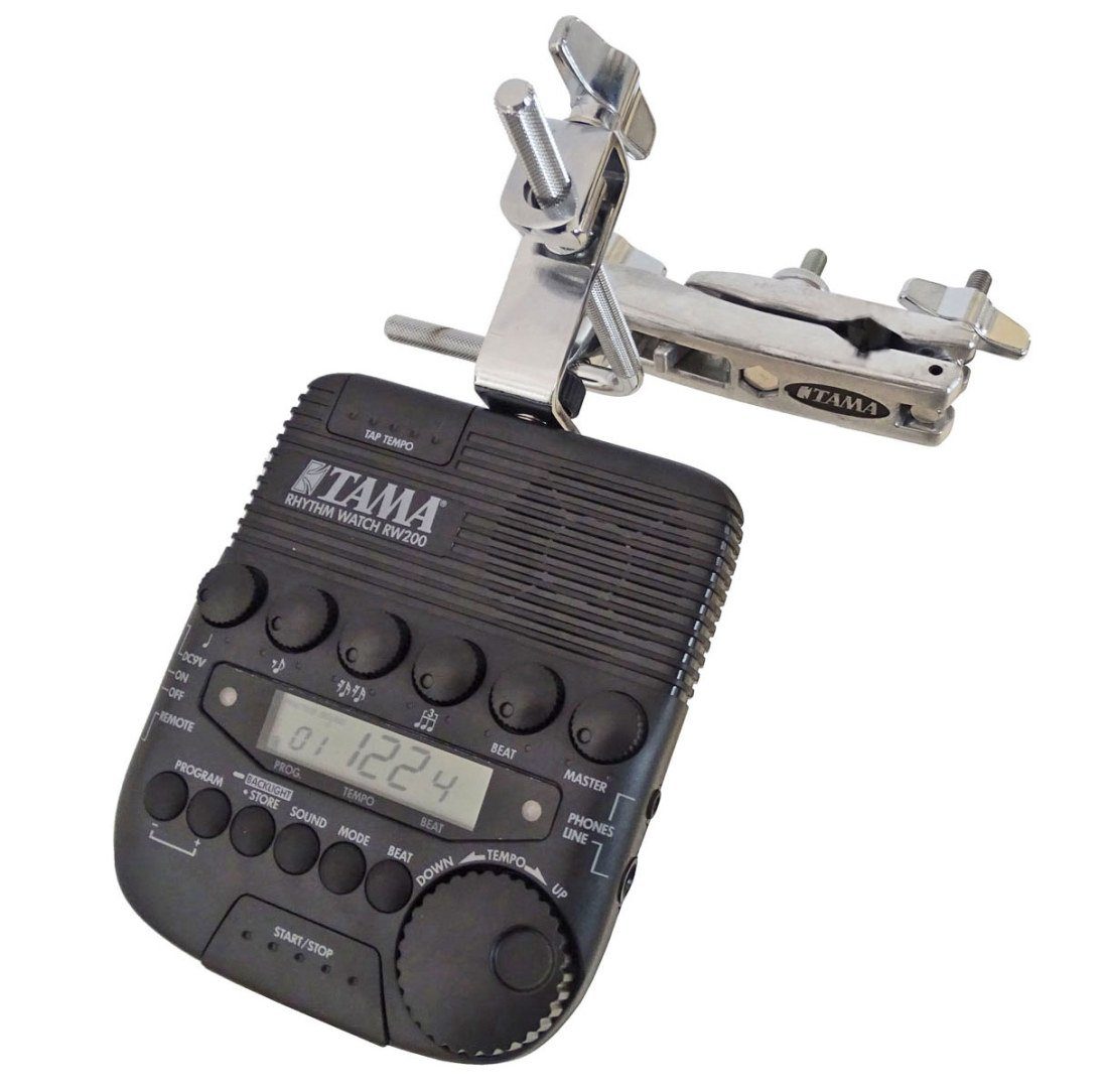Tama Metronom Tama Metronom RW200 mit CBA56 und RWH10 Halter, Professionelles Metronom für Schlagzeuger