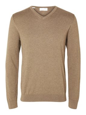 SELECTED HOMME Strickpullover SLHBERG LS KNIT V-NECK NOOS