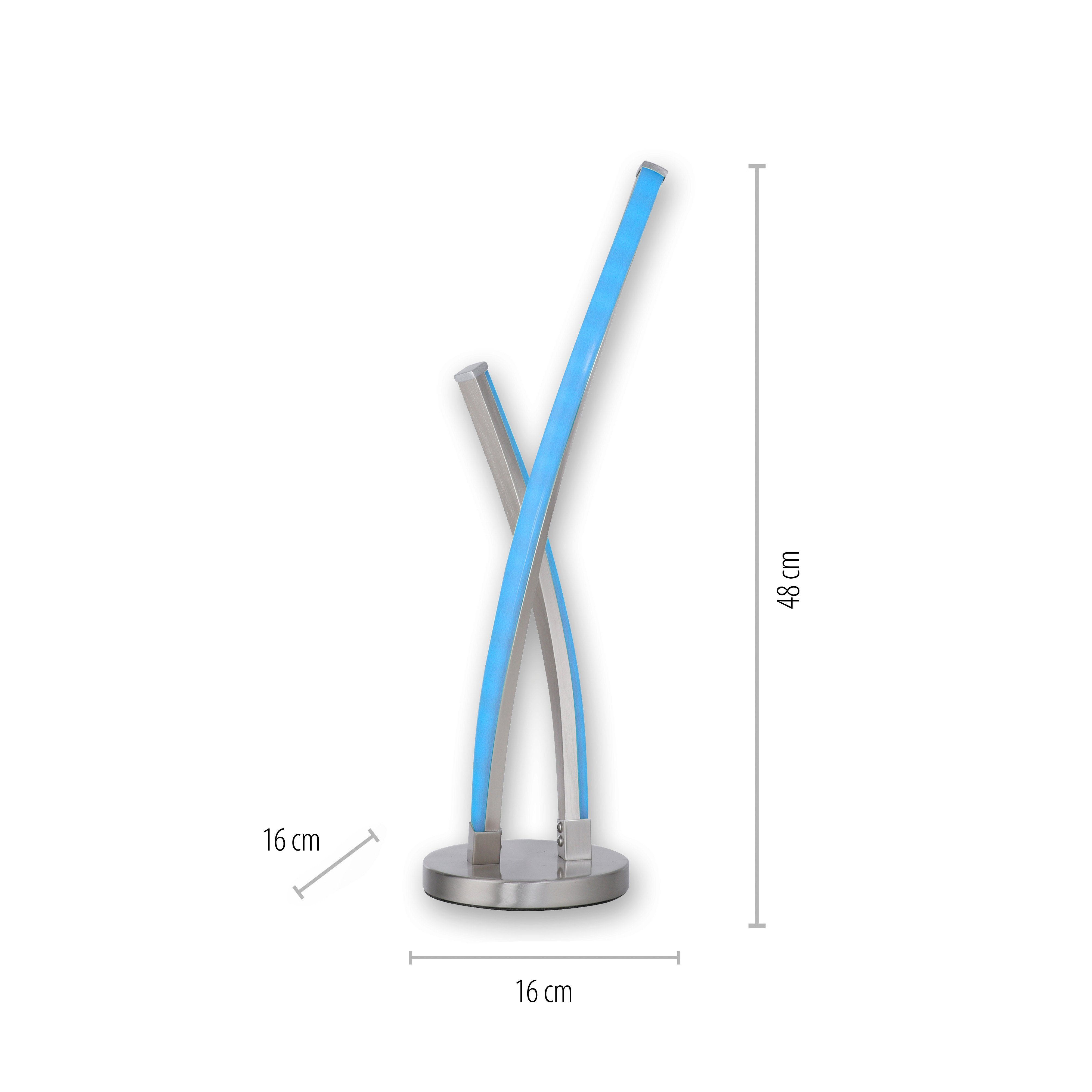 fähig RGB+tunable inkl., integriert, Leuchten Fernbedienung, white, warmweiß fest LED Tischleuchte Direkt kaltweiß, Ls-SWING, - Smarthome Infrarot