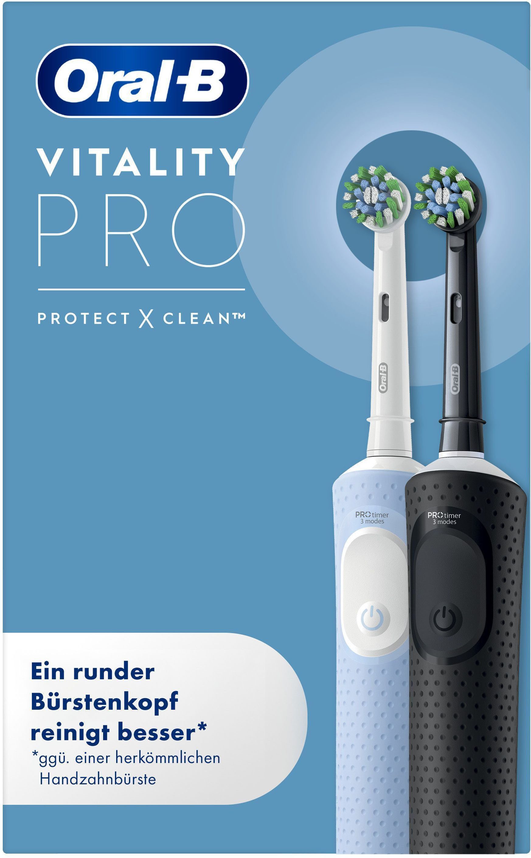 Elektrische Zahnbürste Vitality Pro Doppelpack