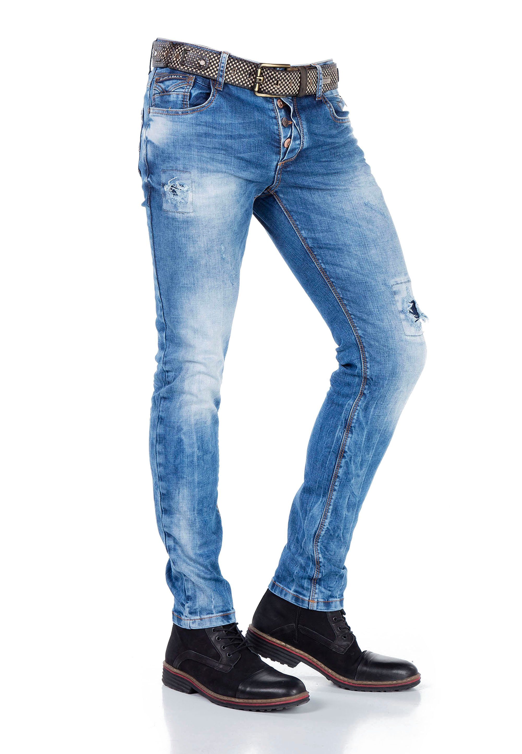 im Bequeme Baxx Cipo Jeans Look & trendigen