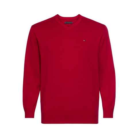 Tommy Hilfiger Big & Tall V-Ausschnitt-Pullover BT-CLASSIC COTTON V NECK-B